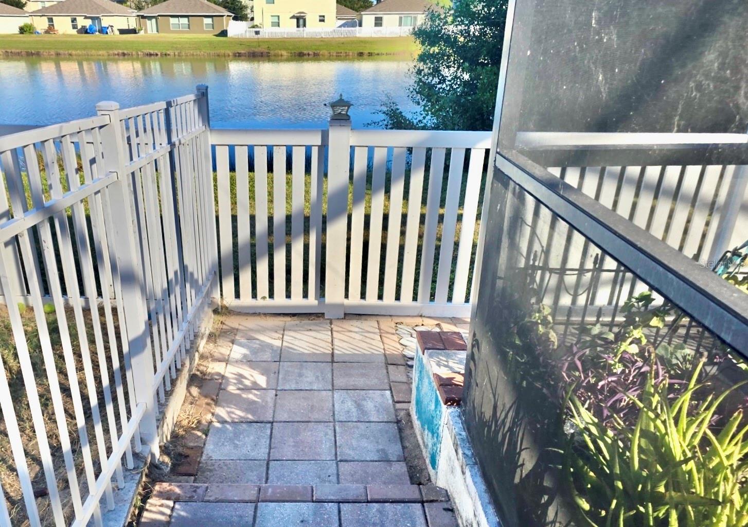 Side Patio Lake View