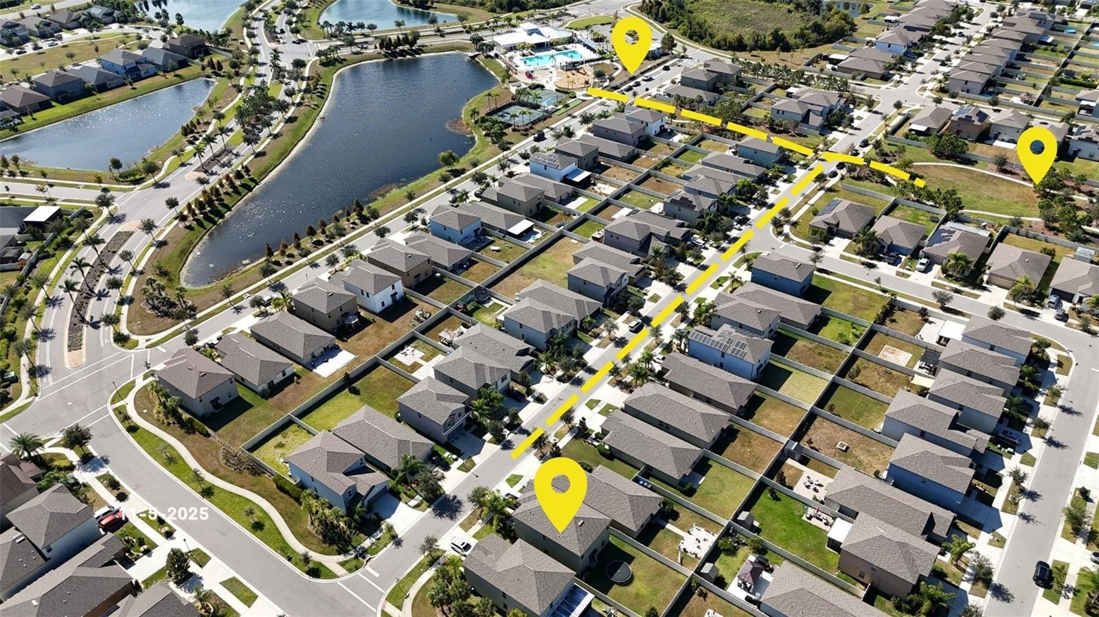 6-7 min walk to amenities