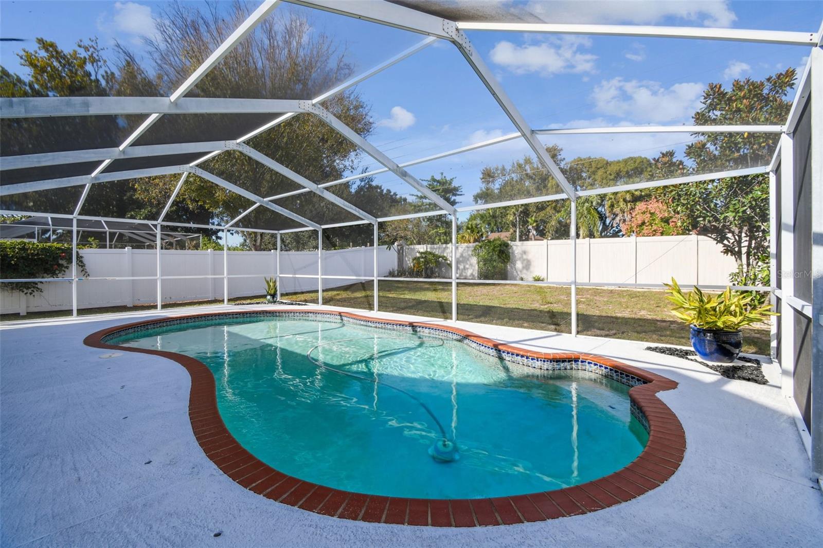 Beautiful caged pool