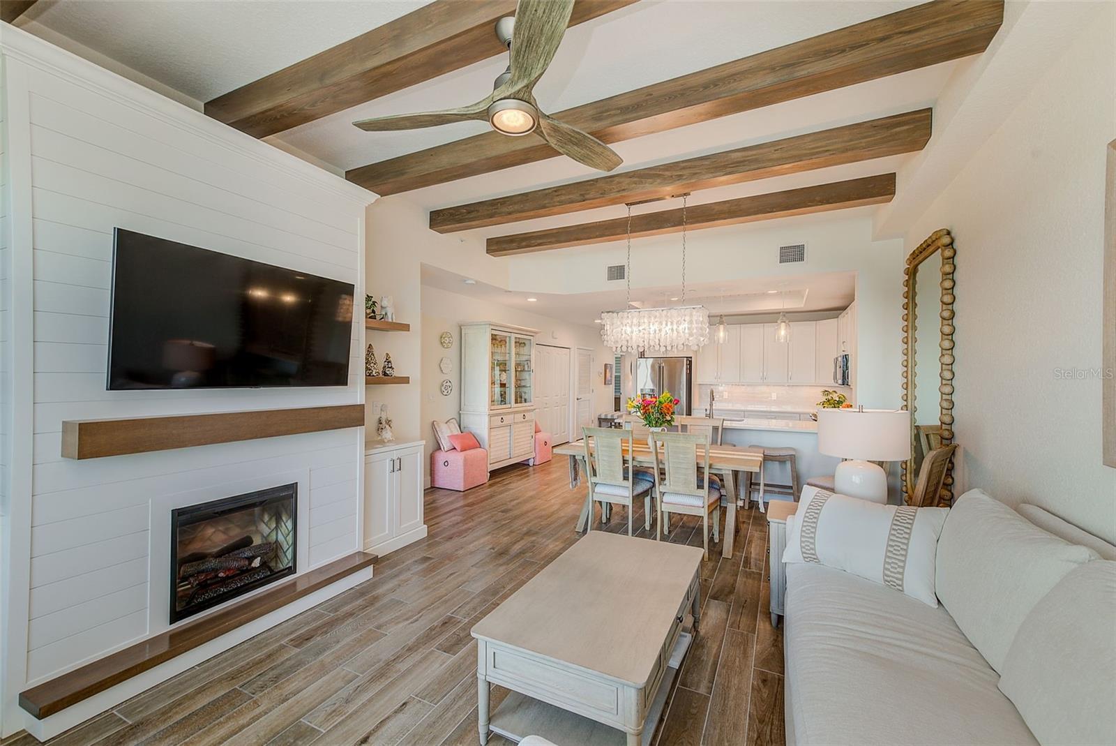 And floating shelves