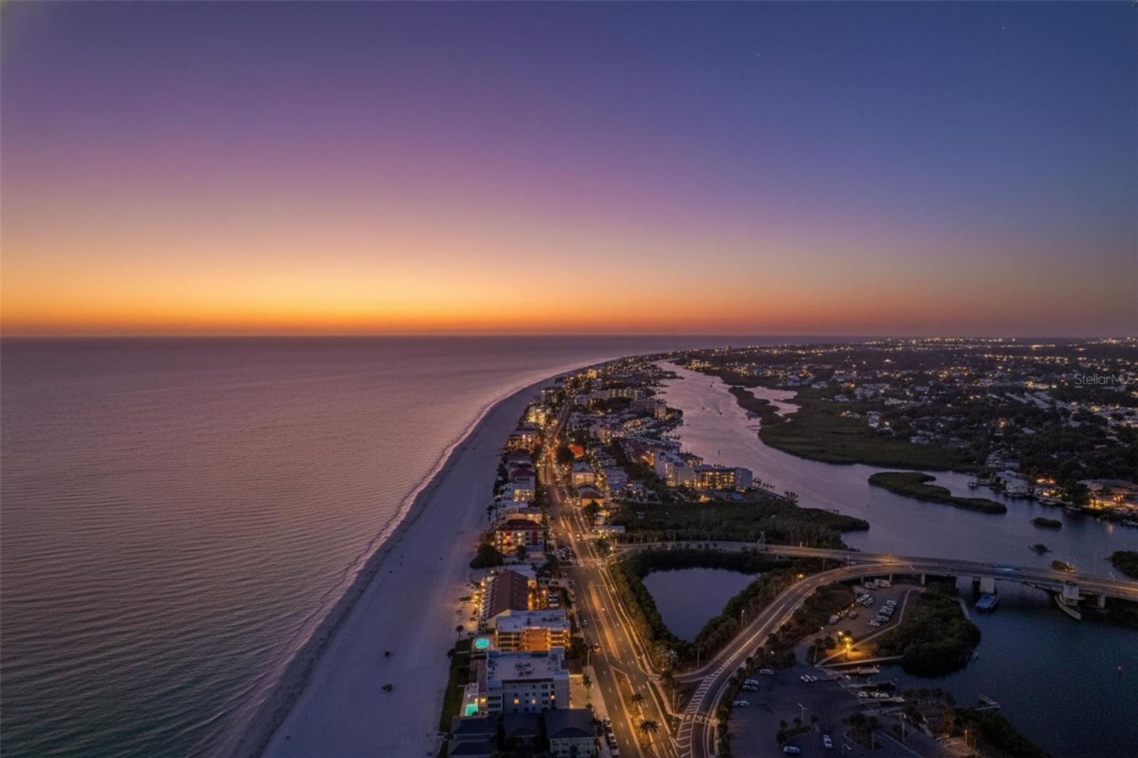 Directly on the Gulf