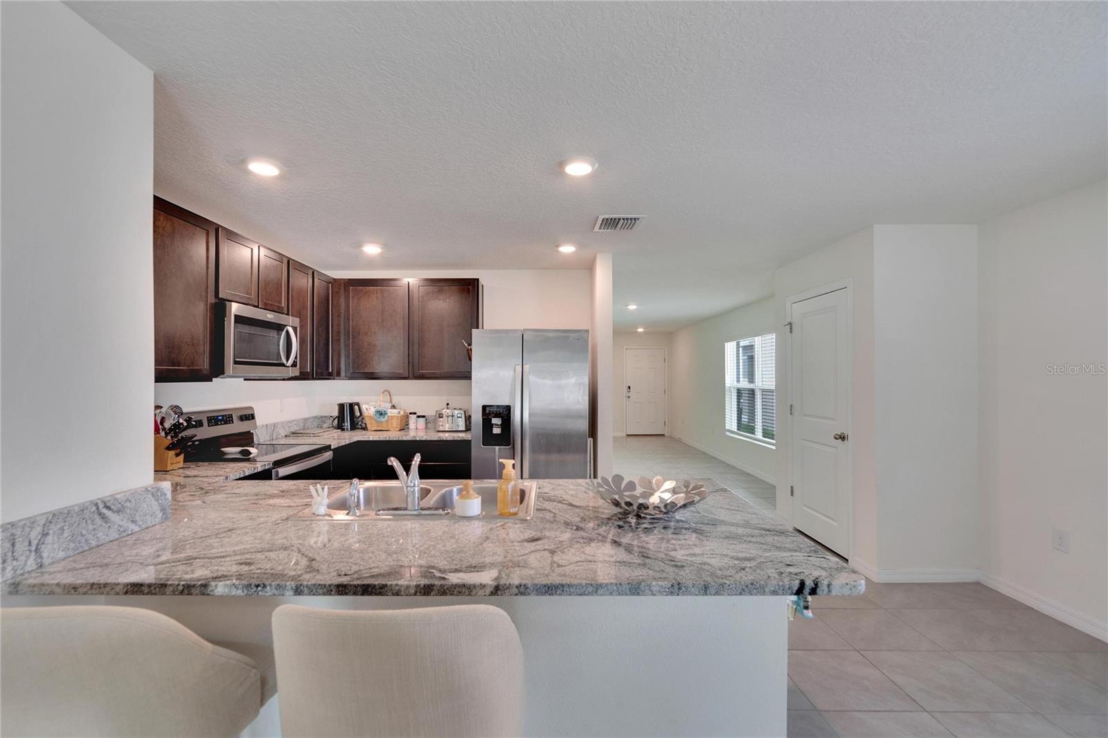 Kitchen view from Family Room