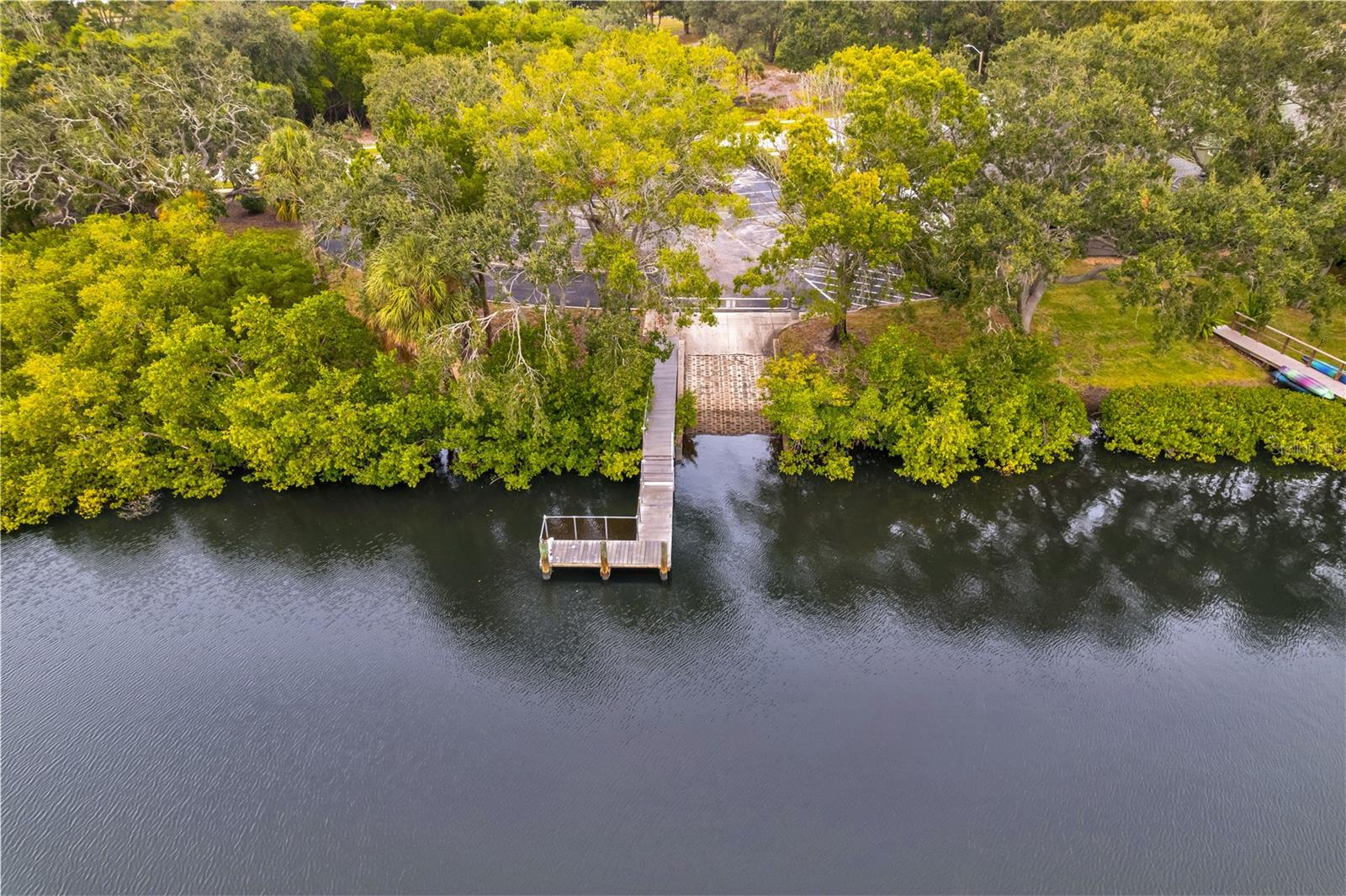 Community dock and boat ramp