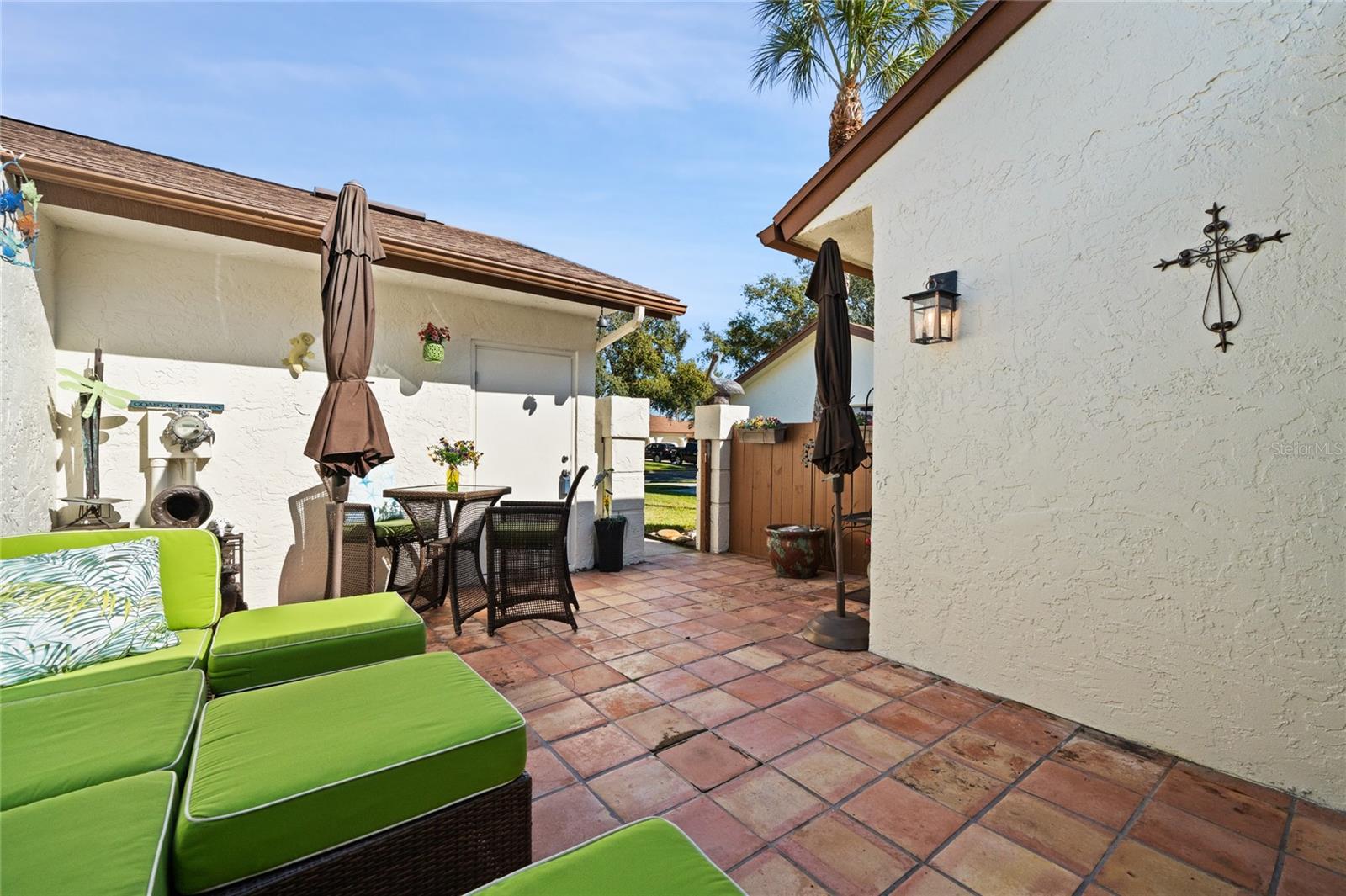 COURTYARD LEADING TO GARAGE