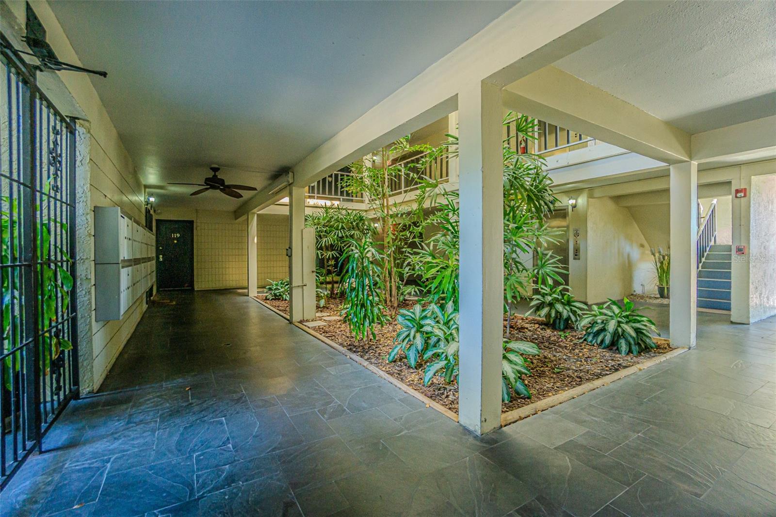 First floor atrium area.