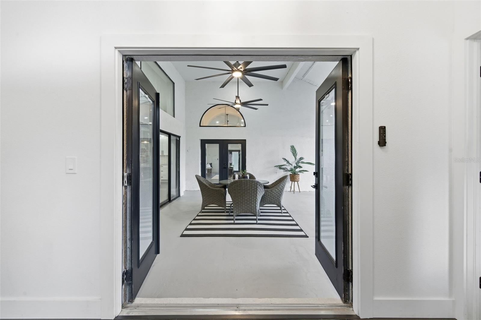 Courtyard entry from foyer