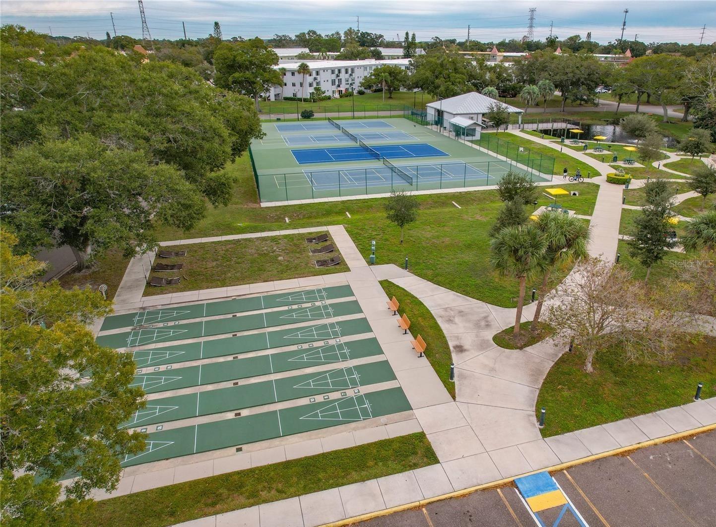 Shuffle Board/Pickle Ball/Tennis Courts