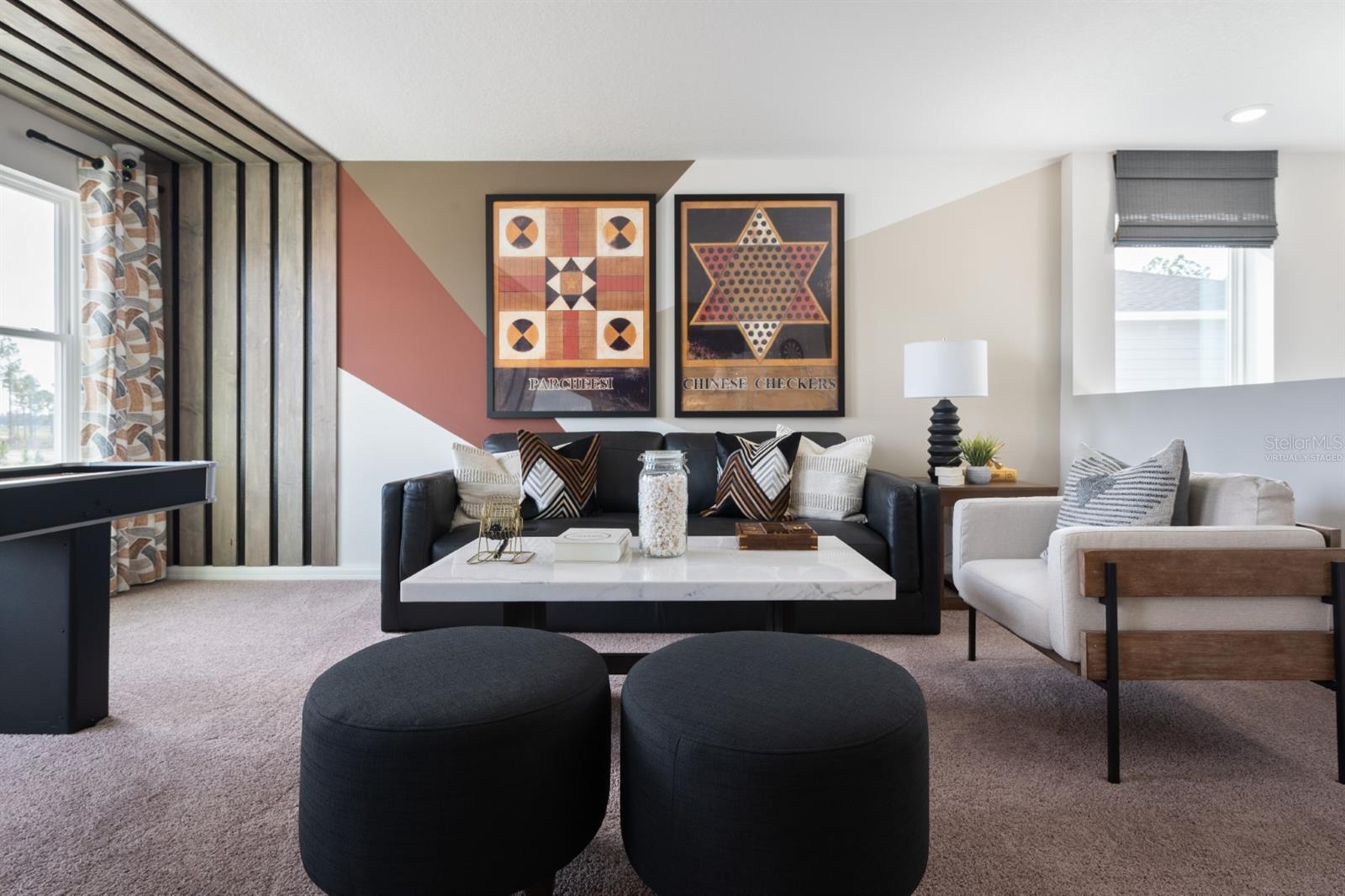 virtually staged/model home