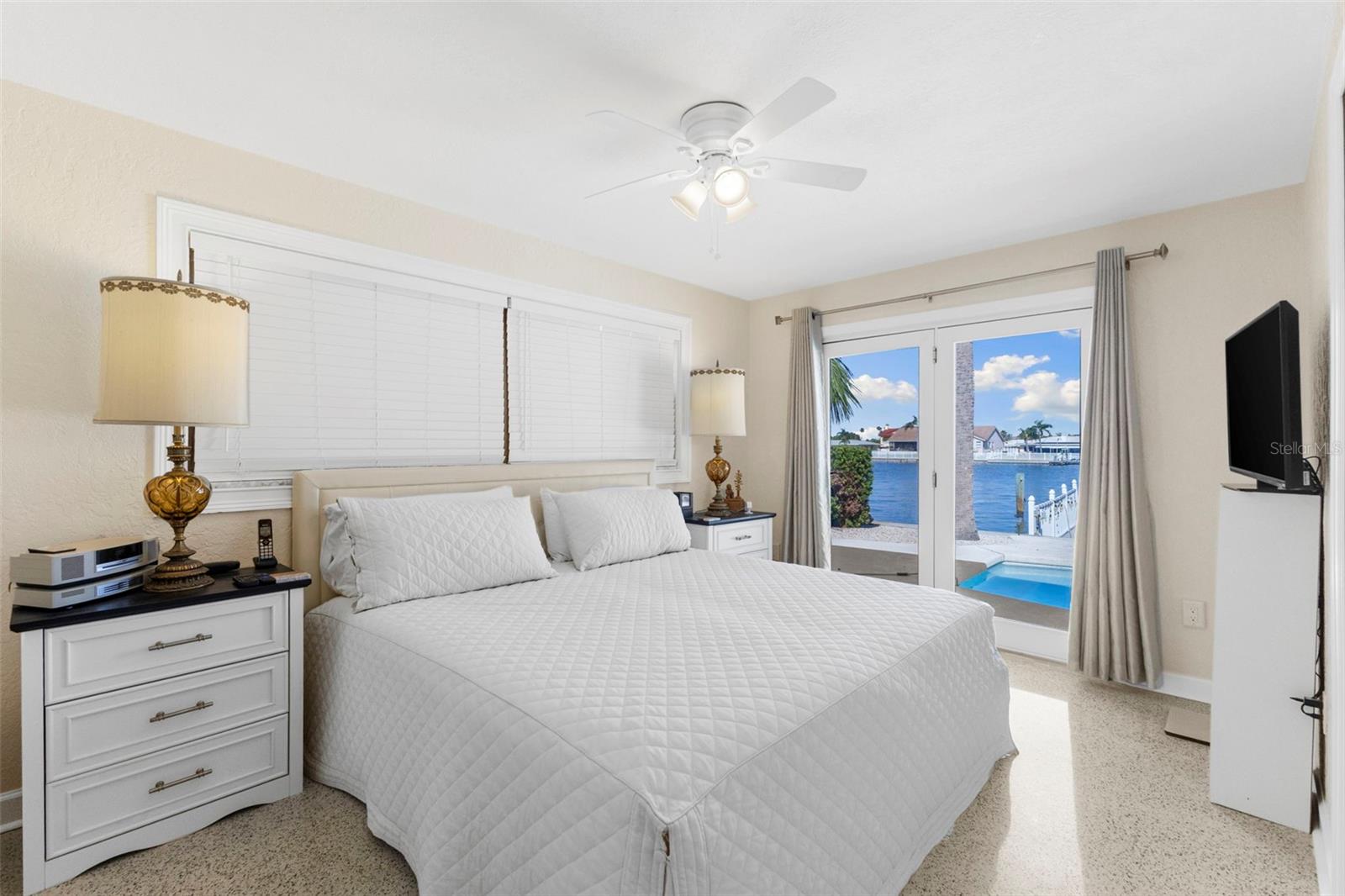 Primary Bedroom Overlooking the Canal/Intercoastal