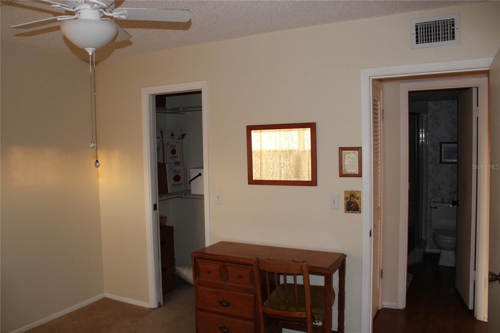 Second bedroom has walk-in closet