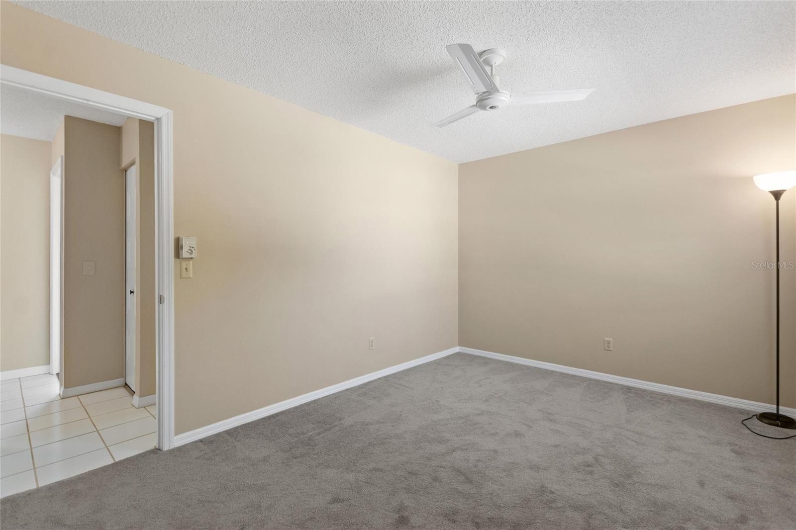 Reverse view of secondary bedroom