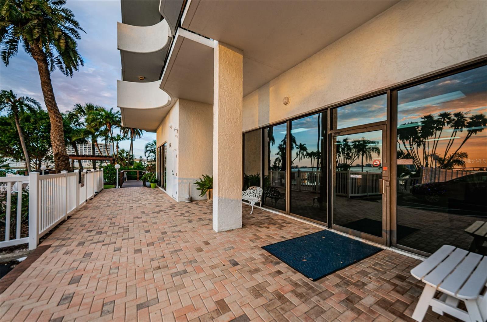 Lower level entrance