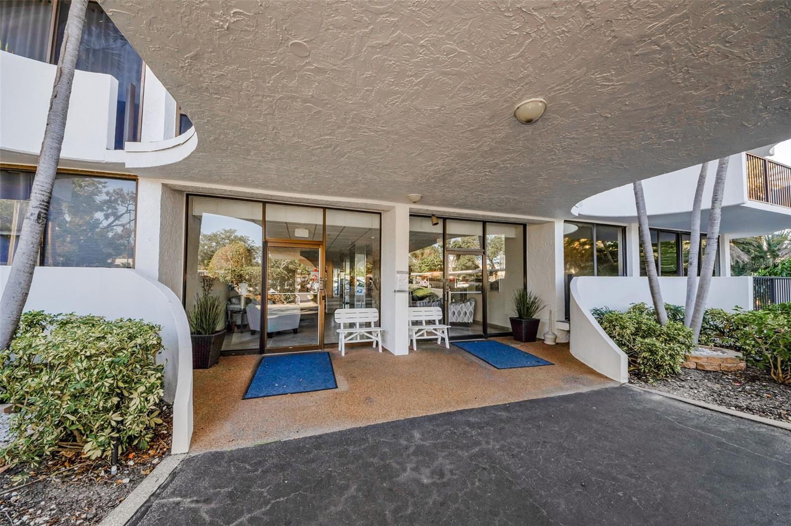 Upper level main entrance