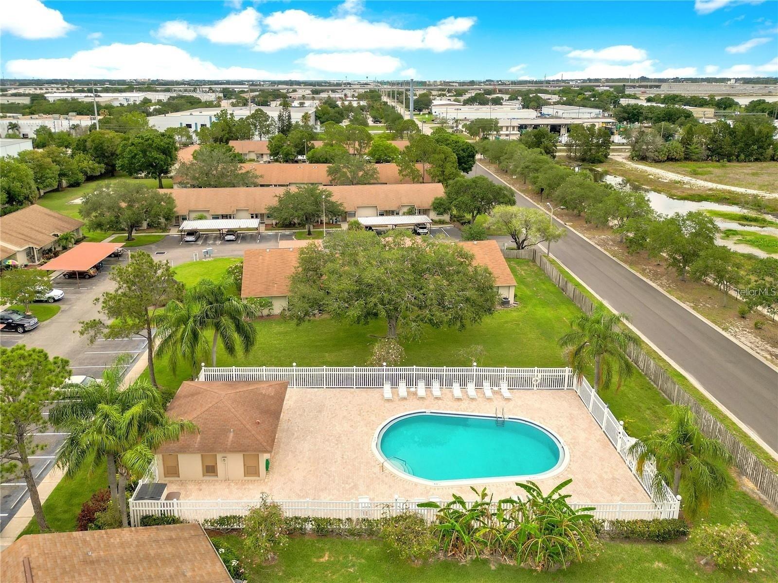 Heated community pool