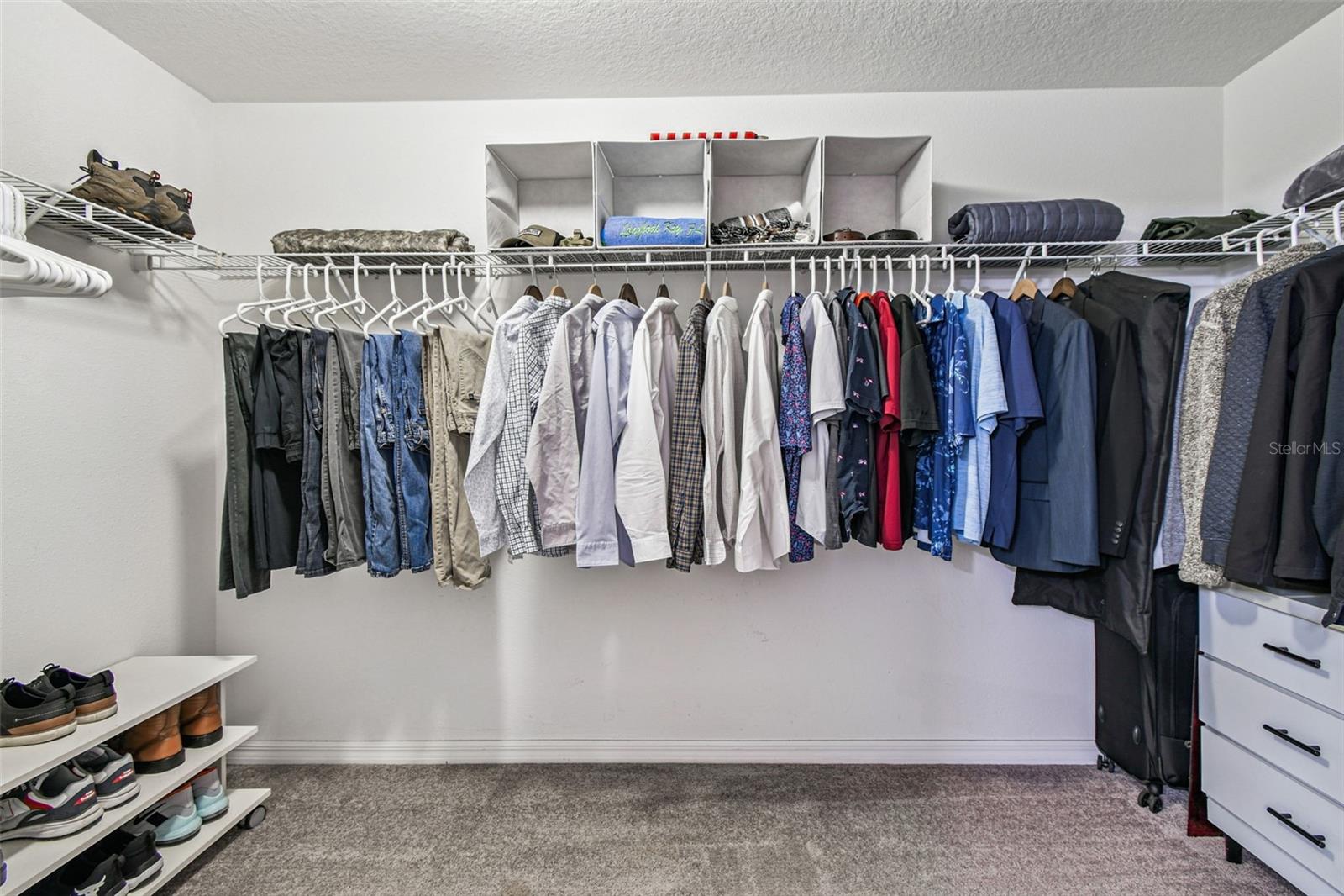 Oversized walk in closet