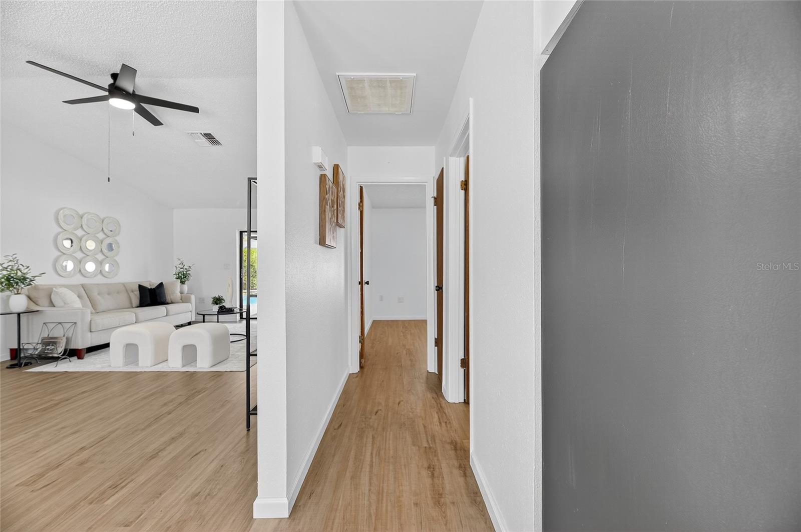 Hall to Guest room/bath