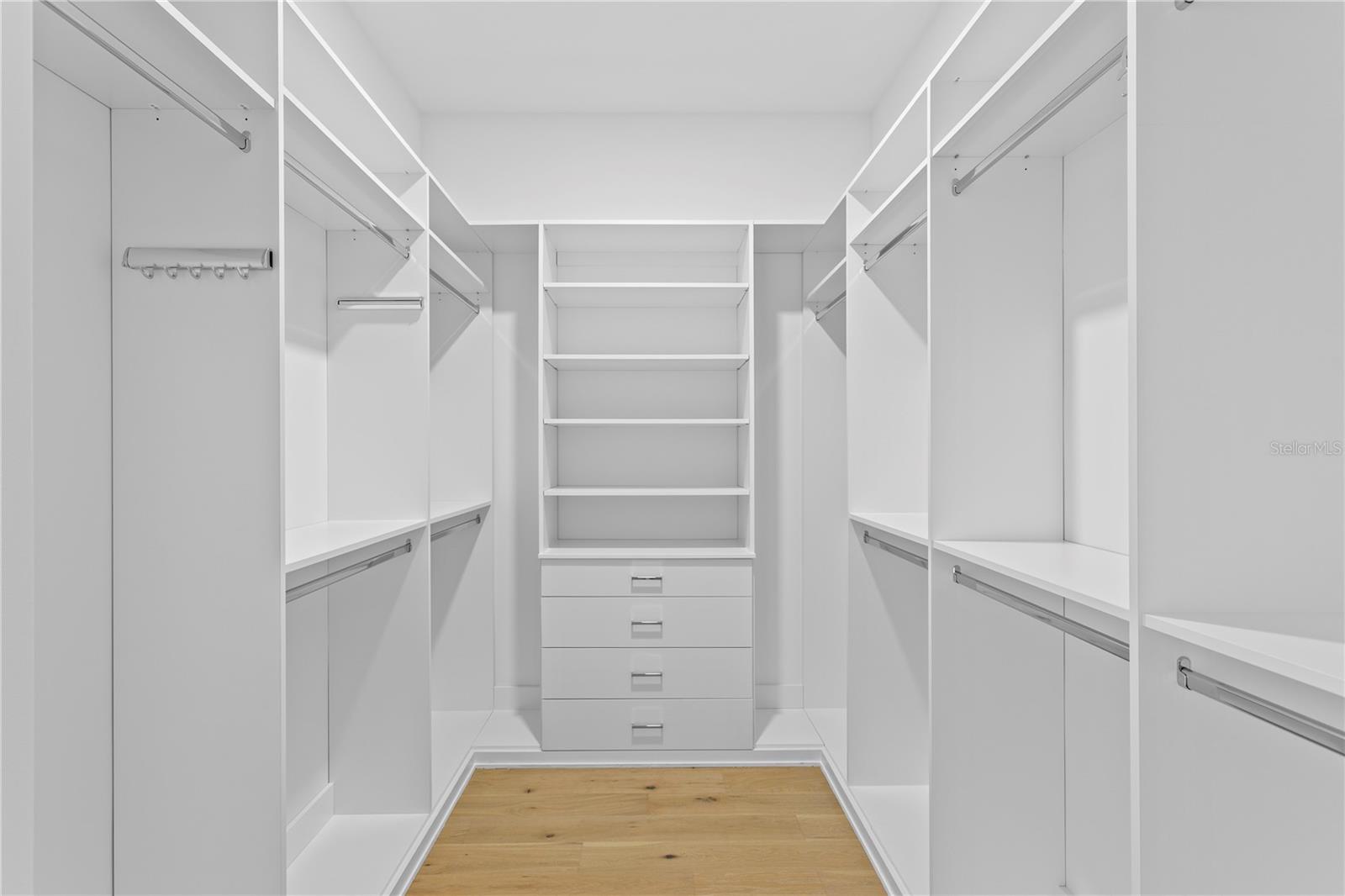 Closet system shown is an optional upgrade as shown in 470 Gilman