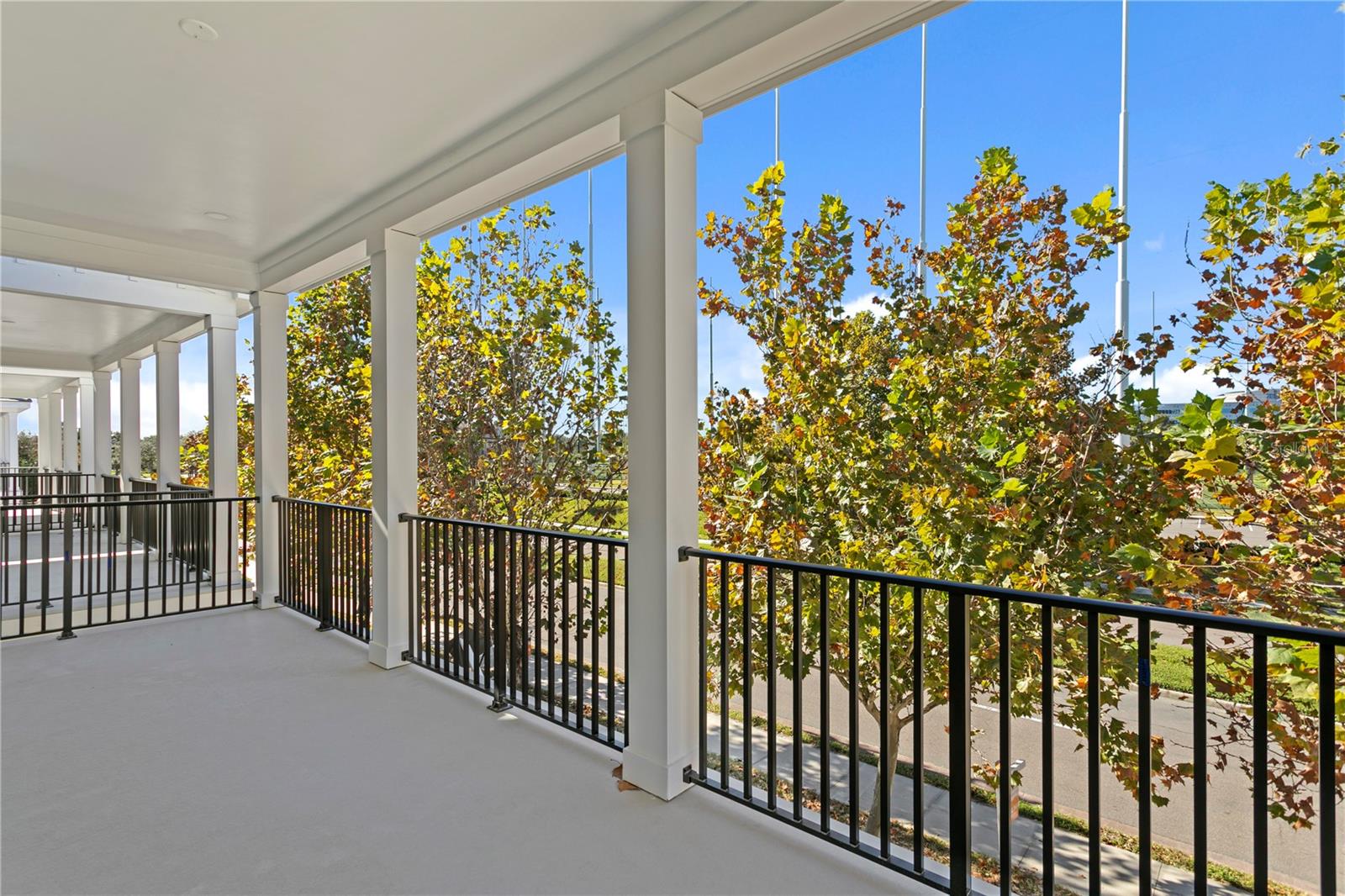 2nd floor balcony, with access from 2nd and 3rd bedrooms