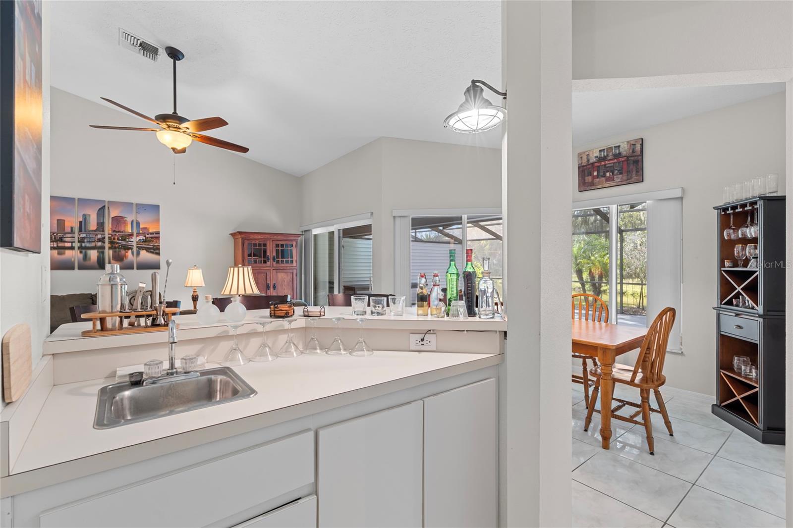 Pass Through Bar Area