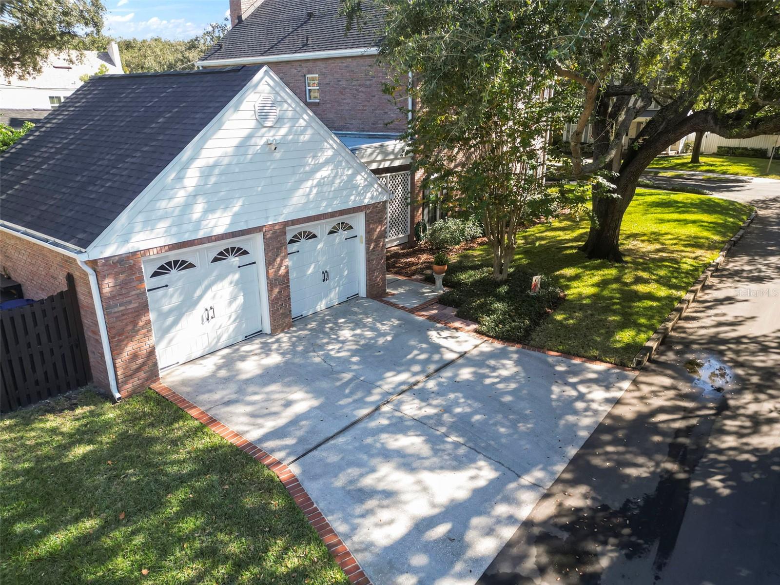 Side entry 2 car garage