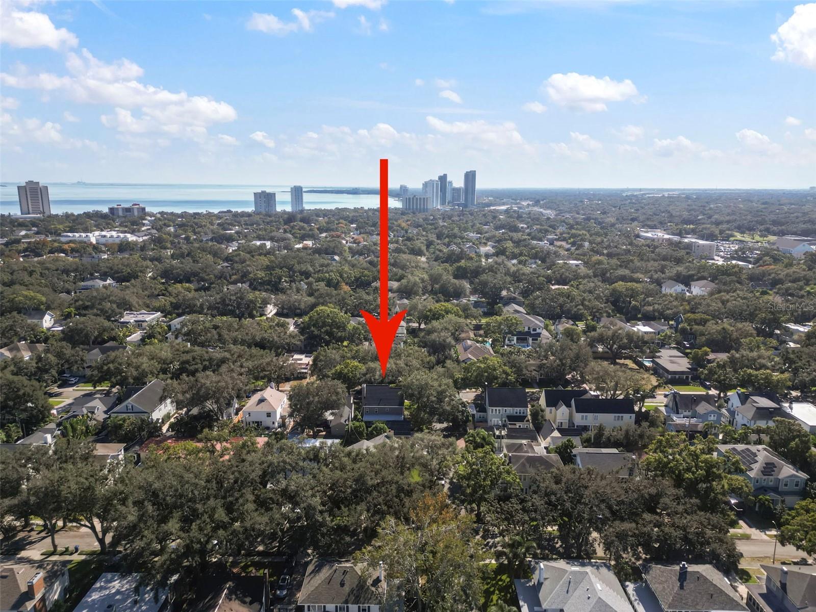 Looking East to Bayshore