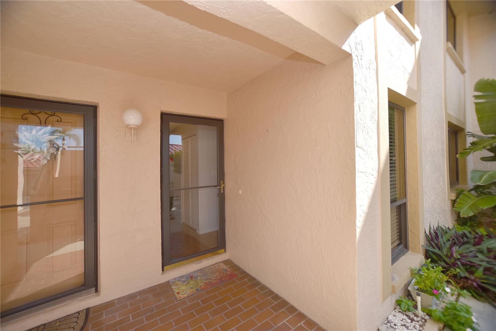 Front door on the right