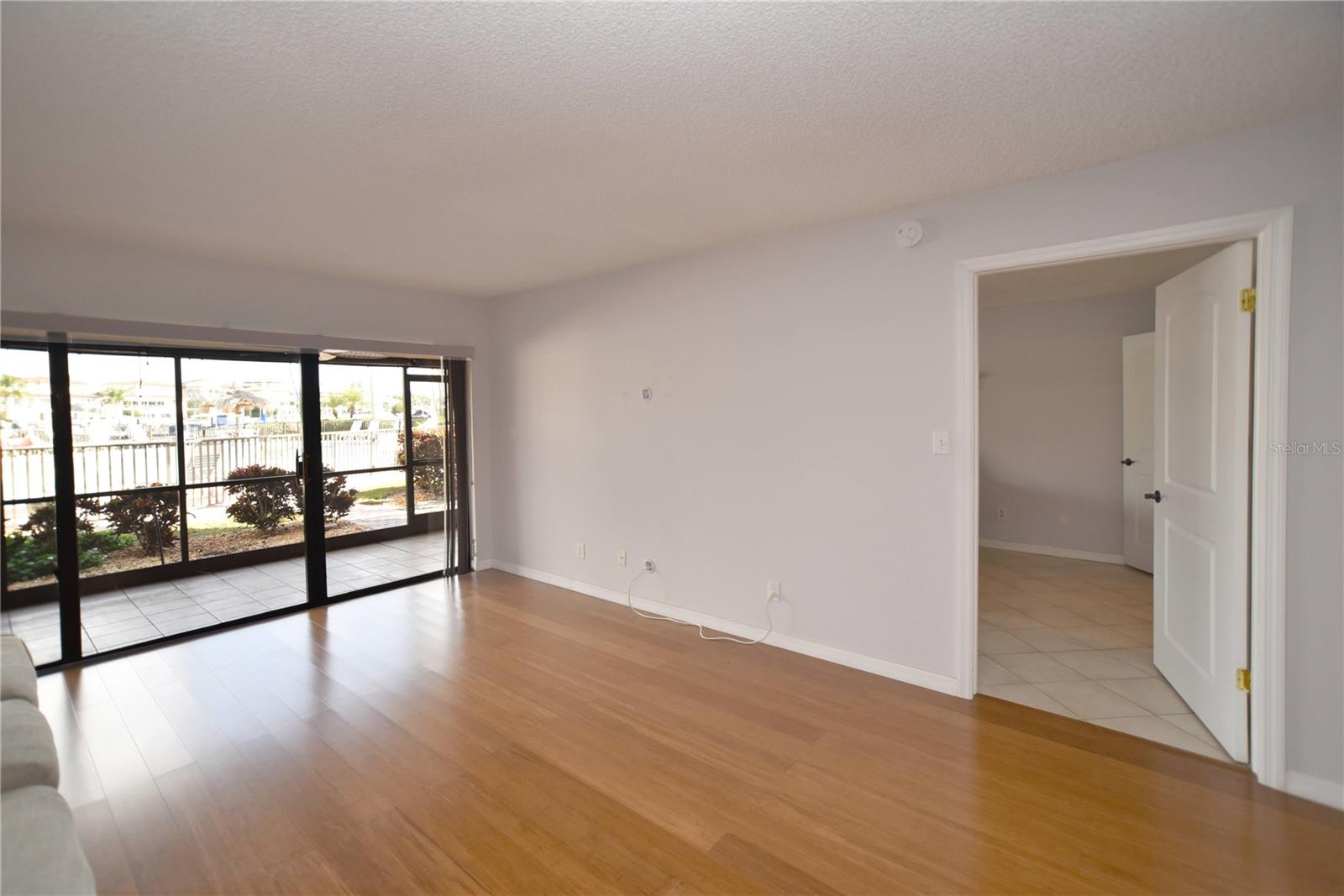 Bedroom off living room