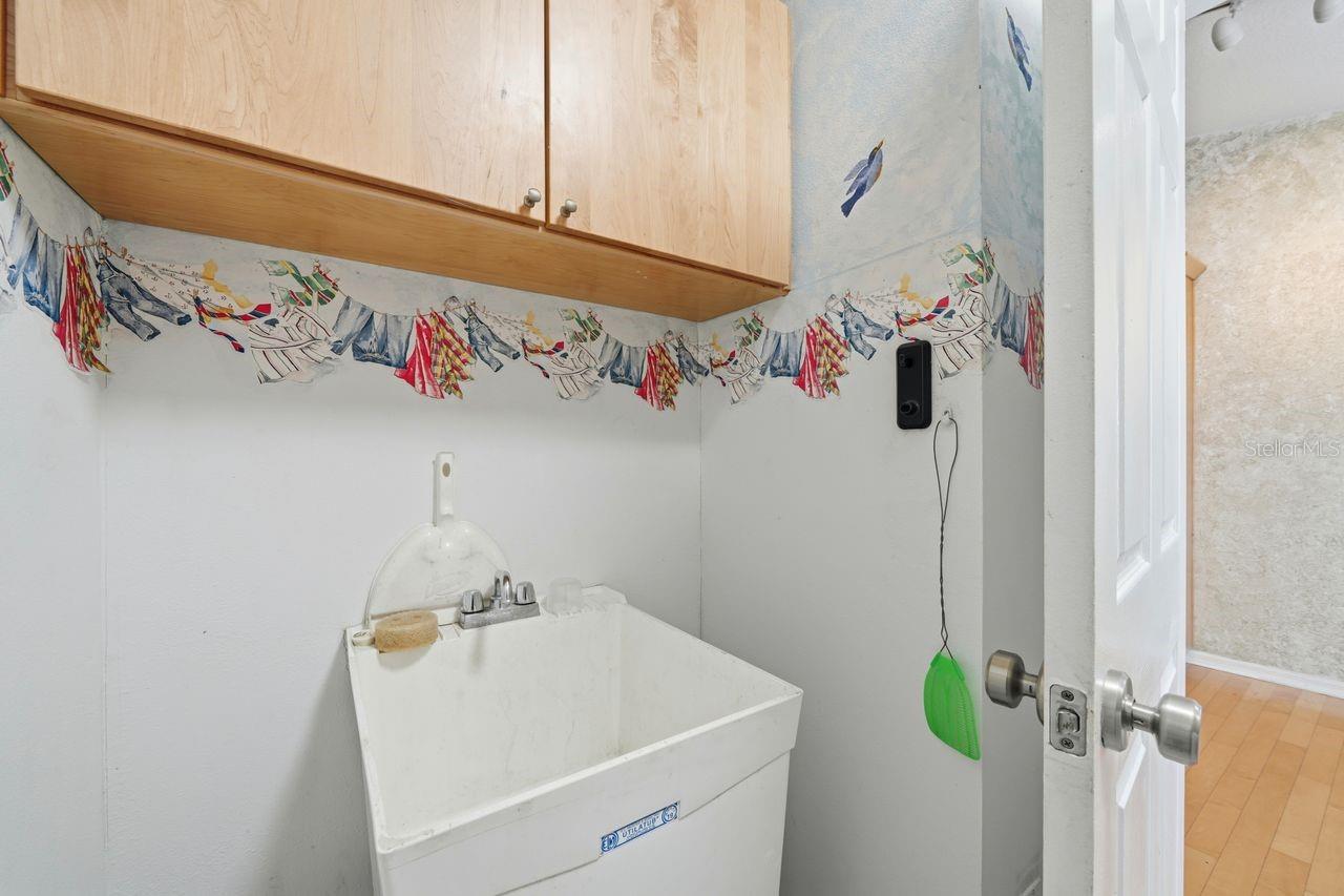 Laundry with utility sink