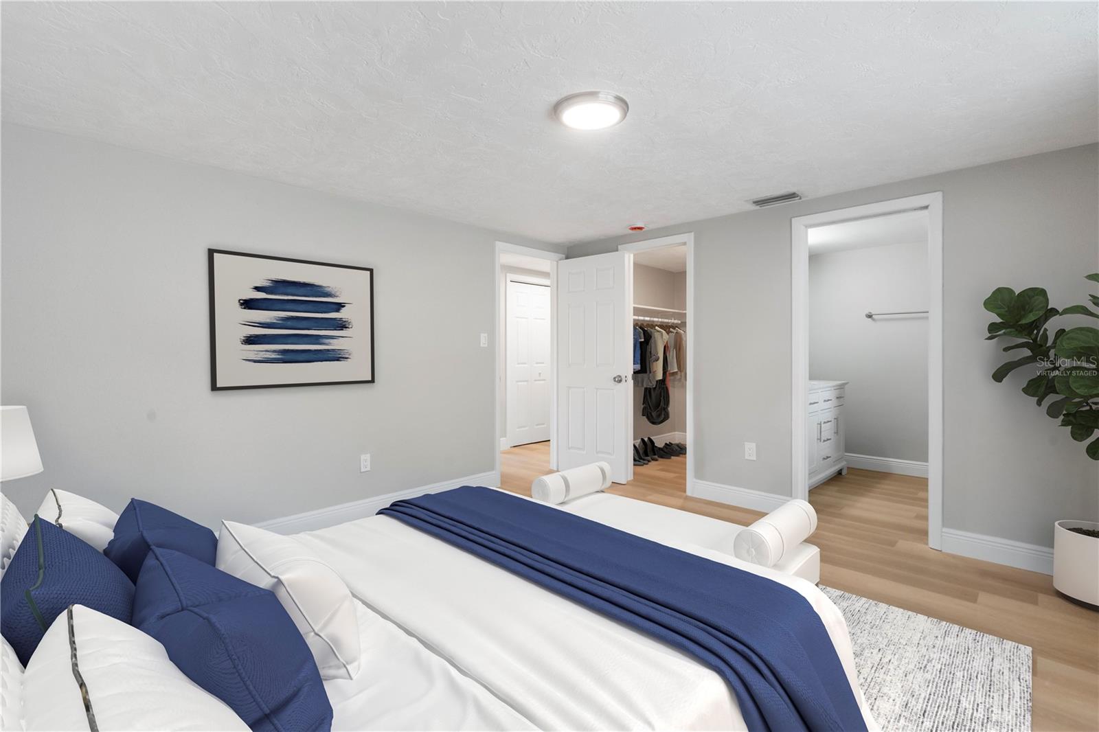 Primary BR Virtually staged furnishings