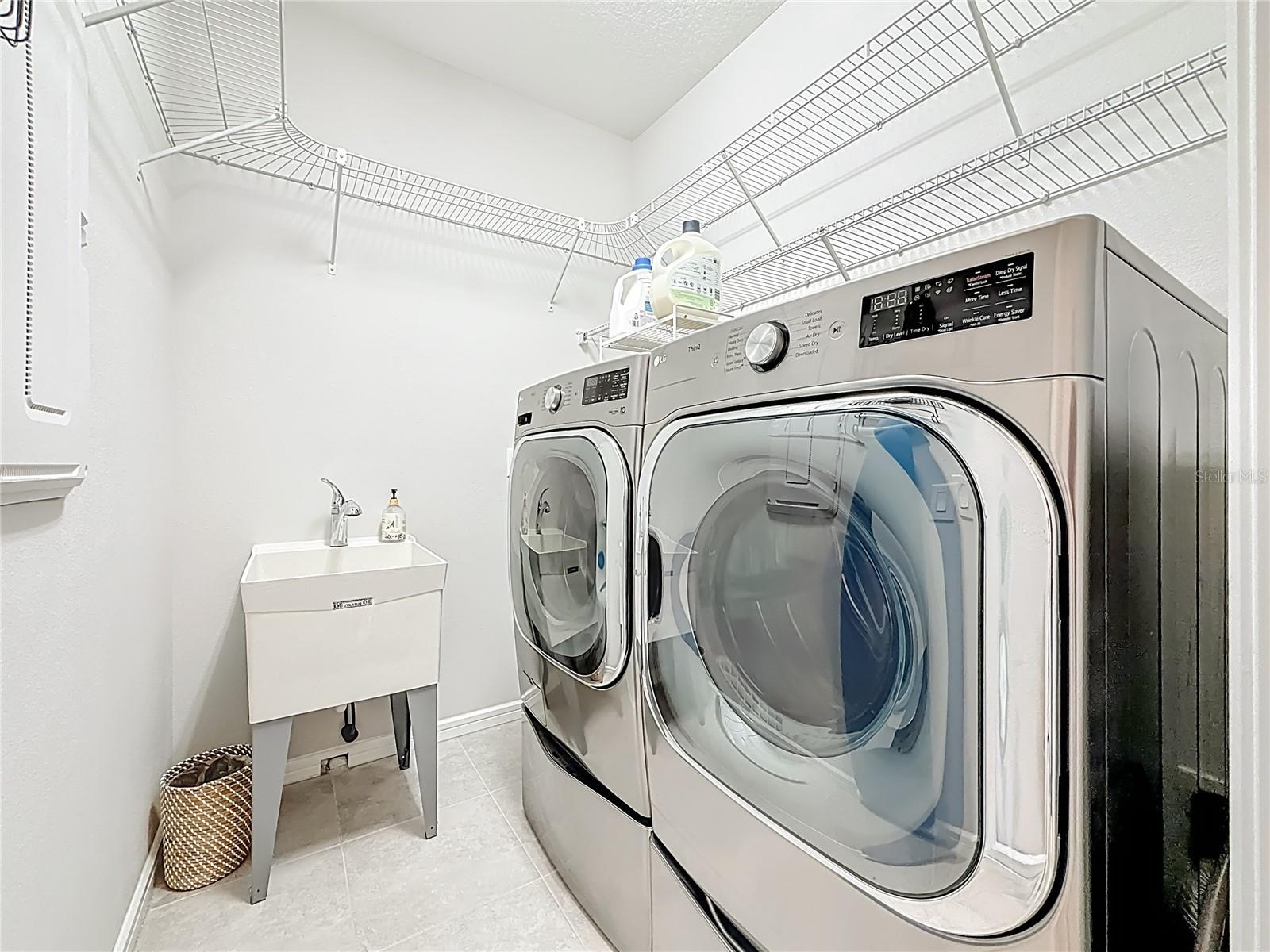 Second Floor Utility Room with Washer & Dryer