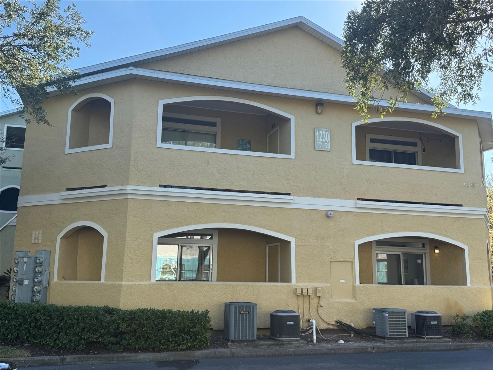 Second floor, left corner unit balcony.