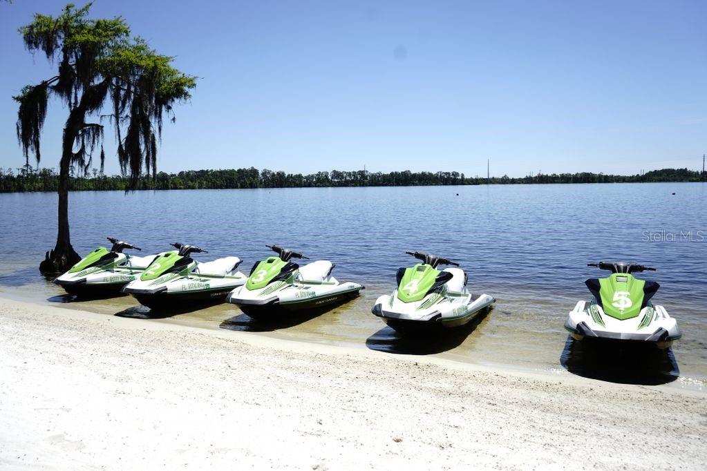 Jet Ski rentals available on the beach.