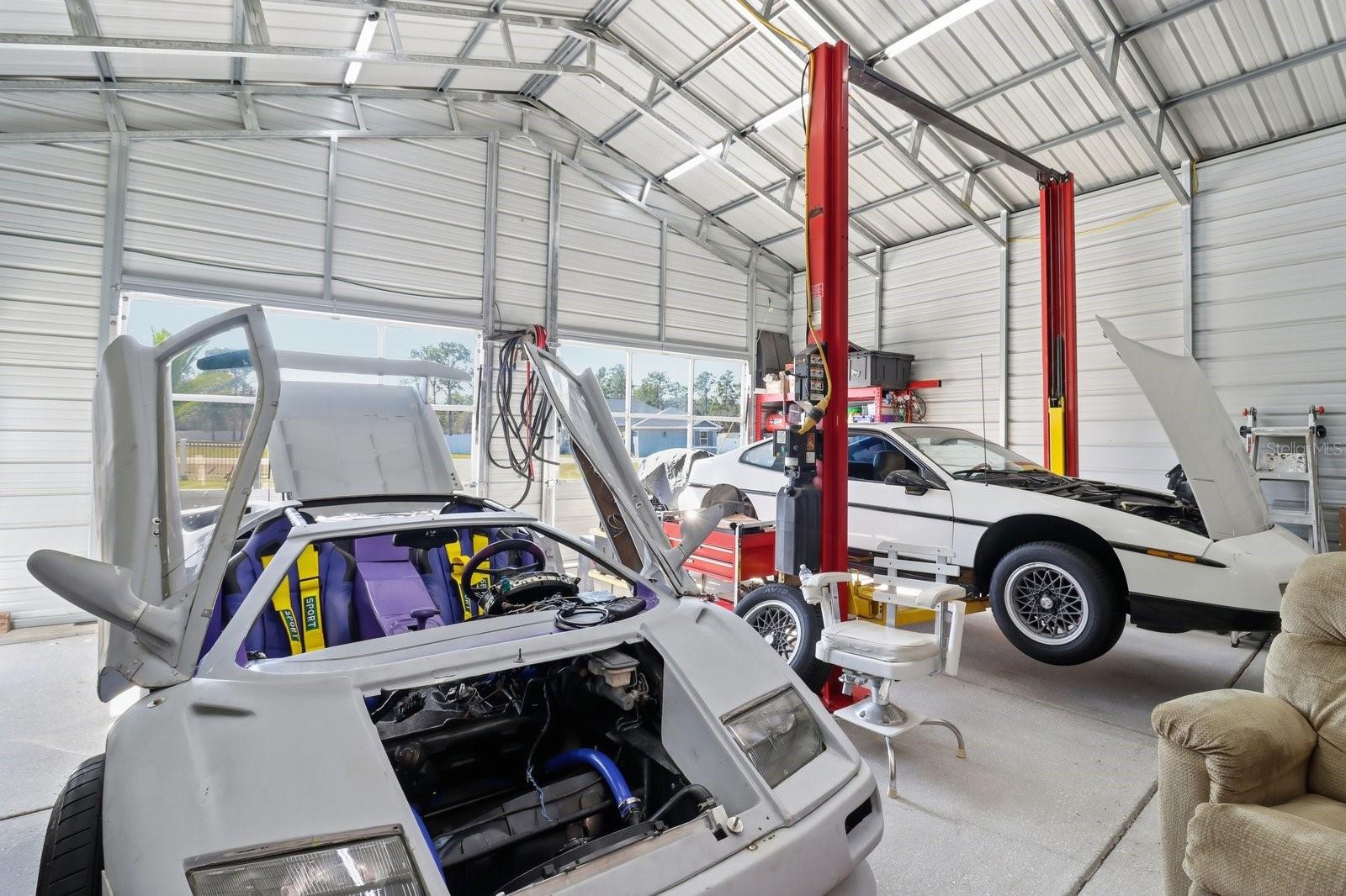 New 14’ tall detached garage workshop