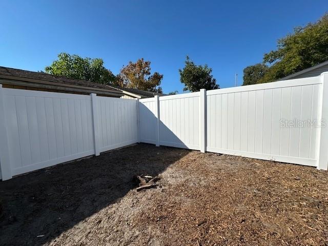 New PVC Fence