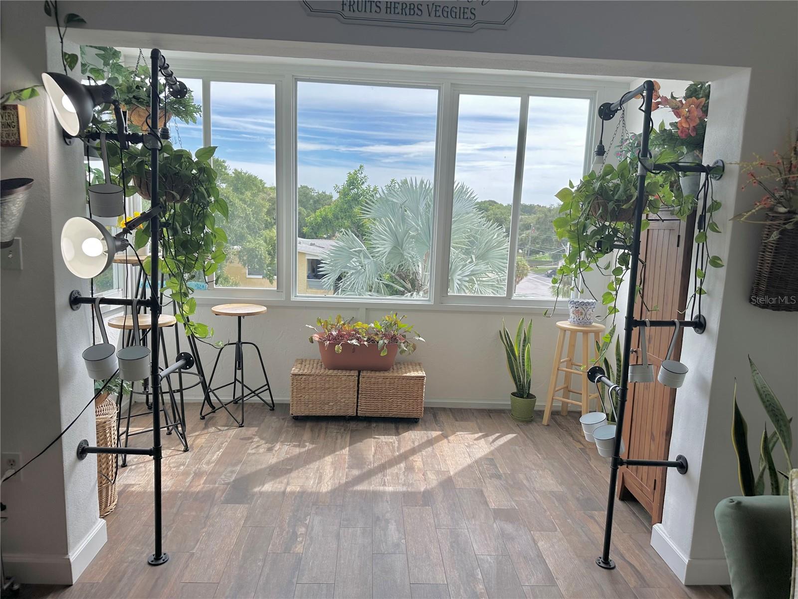 Sunroom faces East