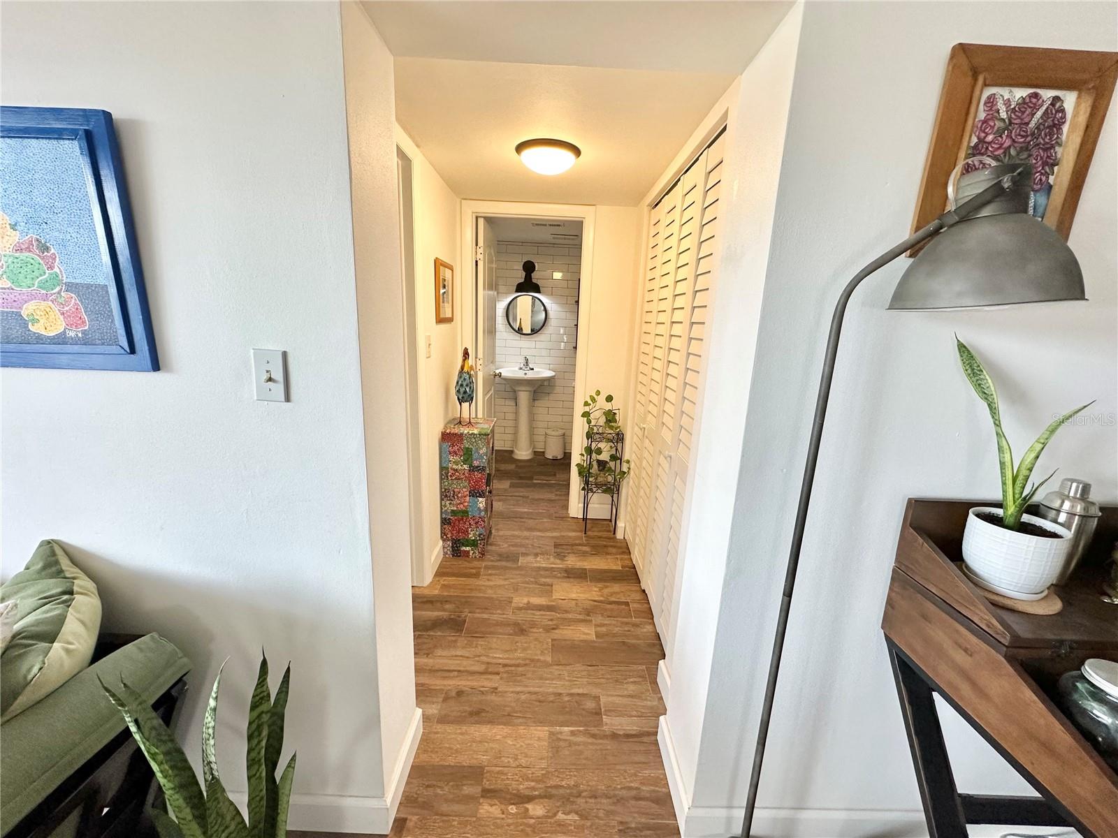 Hallway to bedroom #1 and bathroom #1 and more closets!