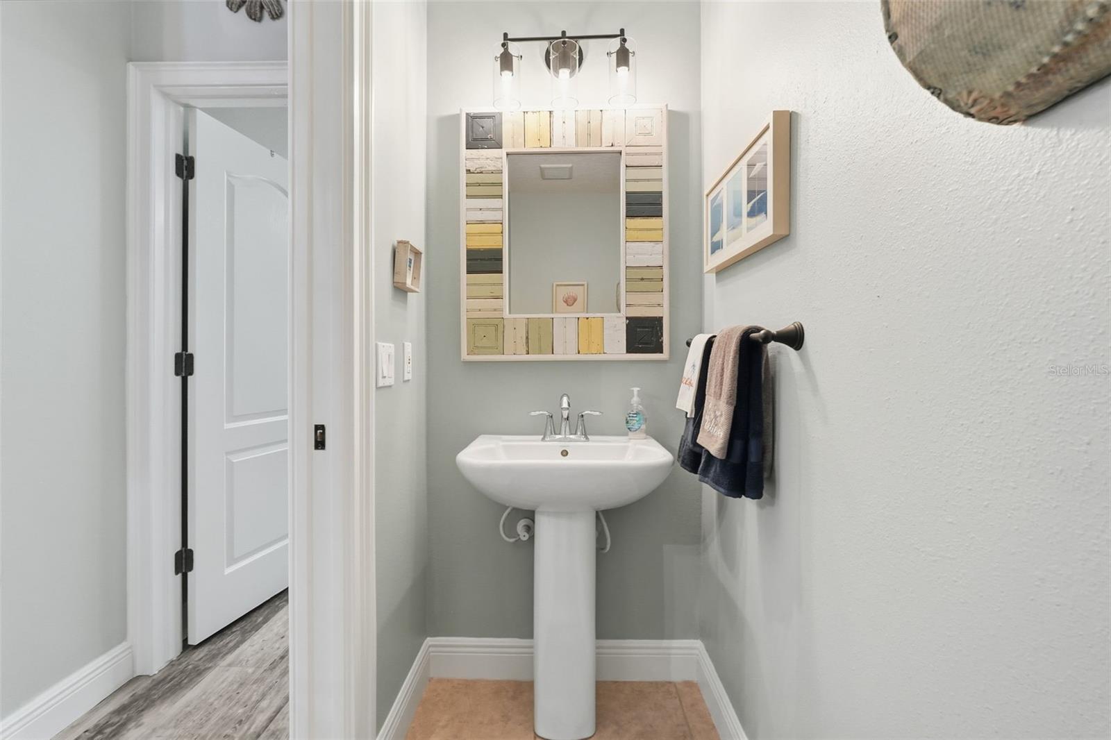 Downstairs half bath