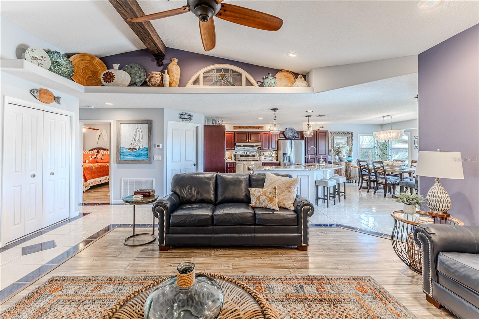 Living Room to Kitchen & Dining Room