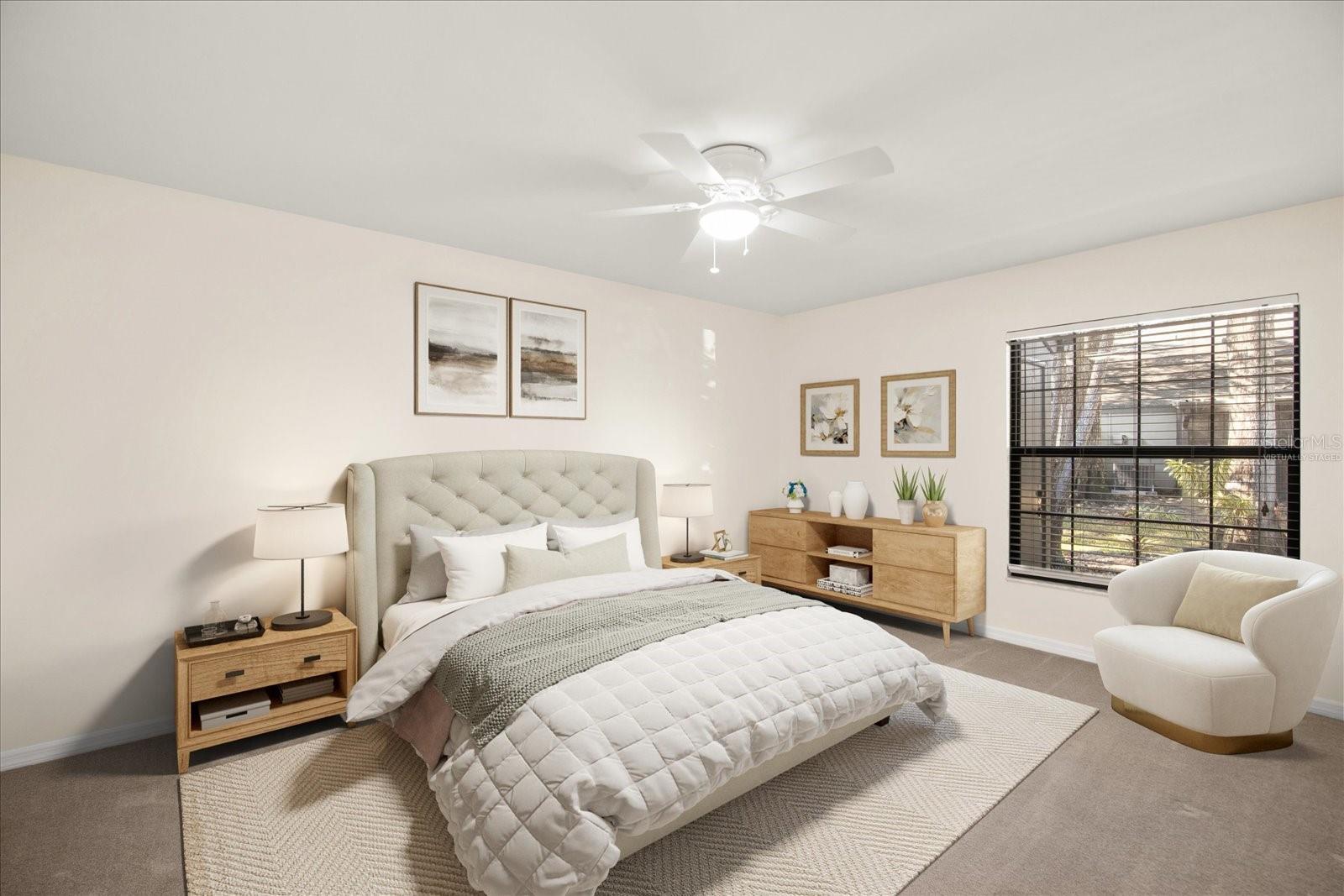 Primary Bedroom | Virtually Staged