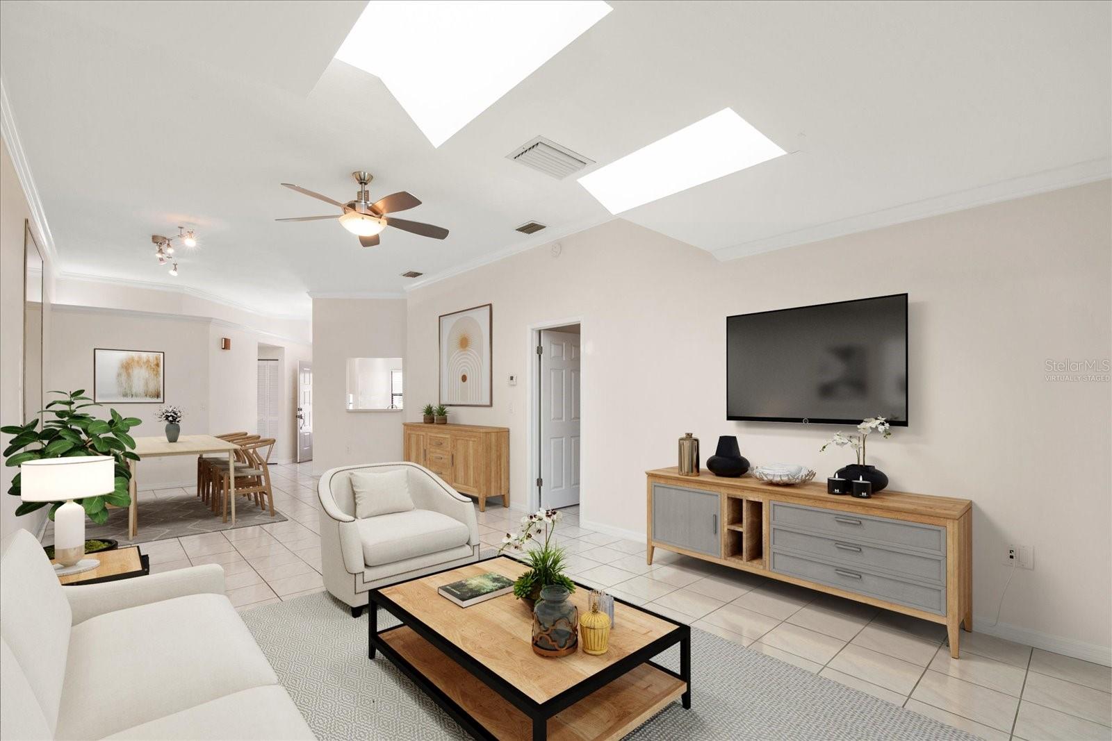 Living Room & Dining Room | Virtually Staged