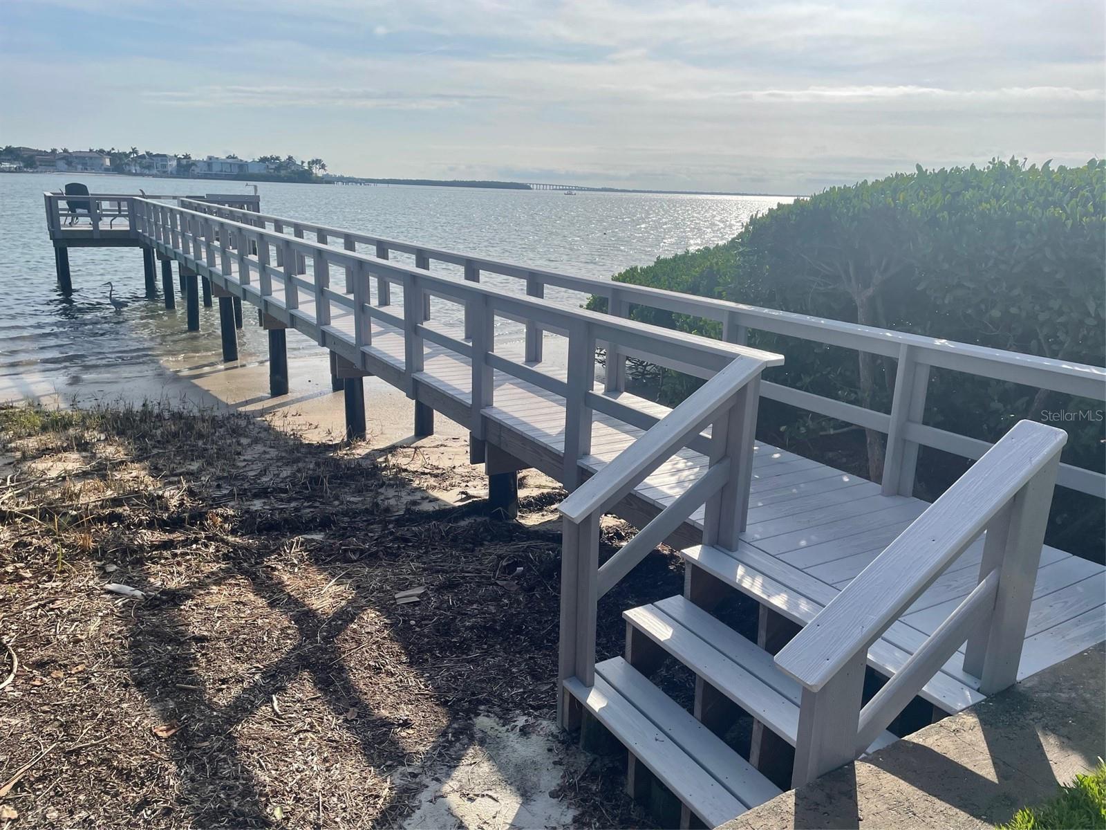 Steps down to launch your kayak or fish