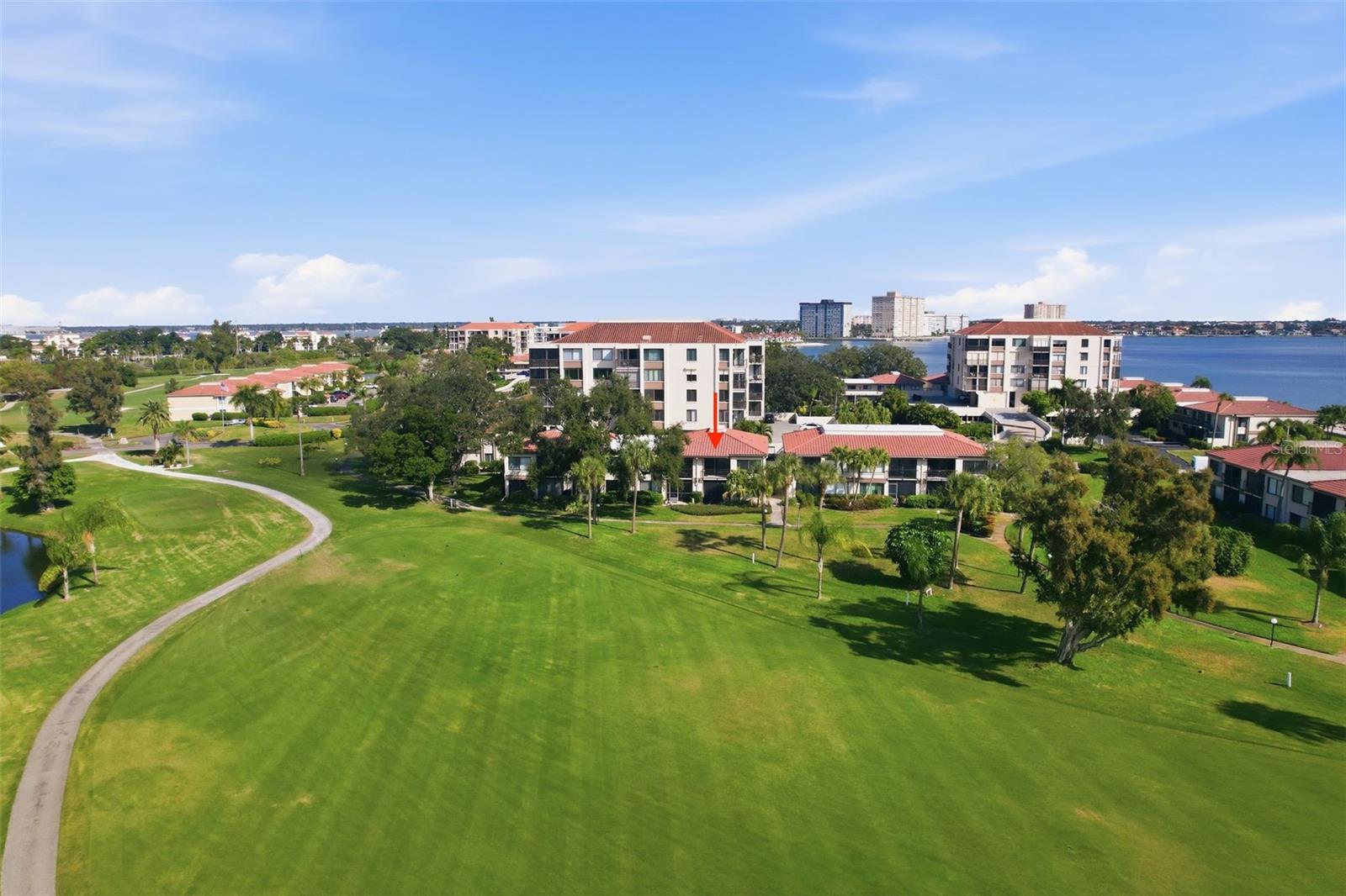 Great view of hole #5 from balcony