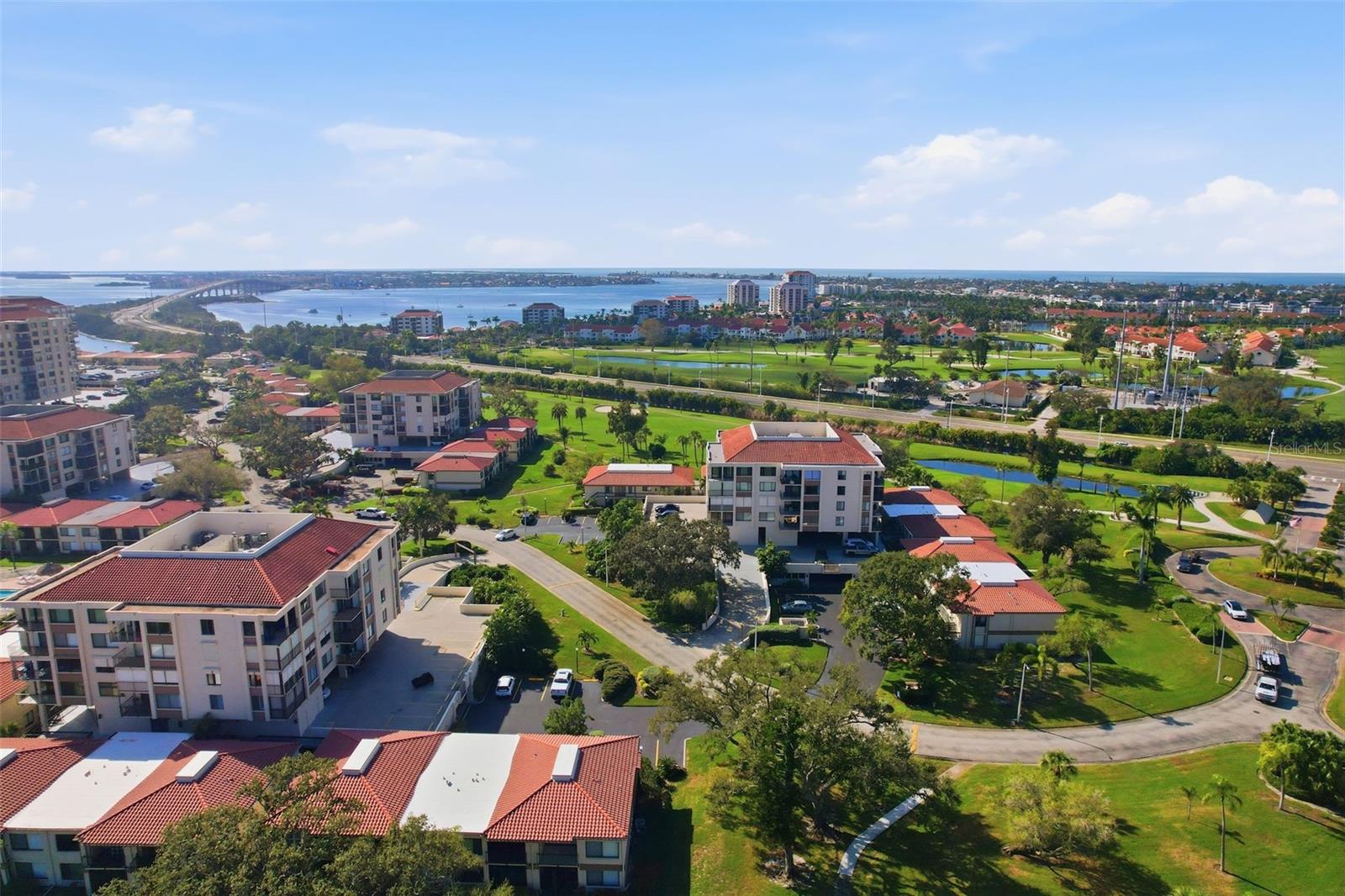 View of D 6219 tower and villas
