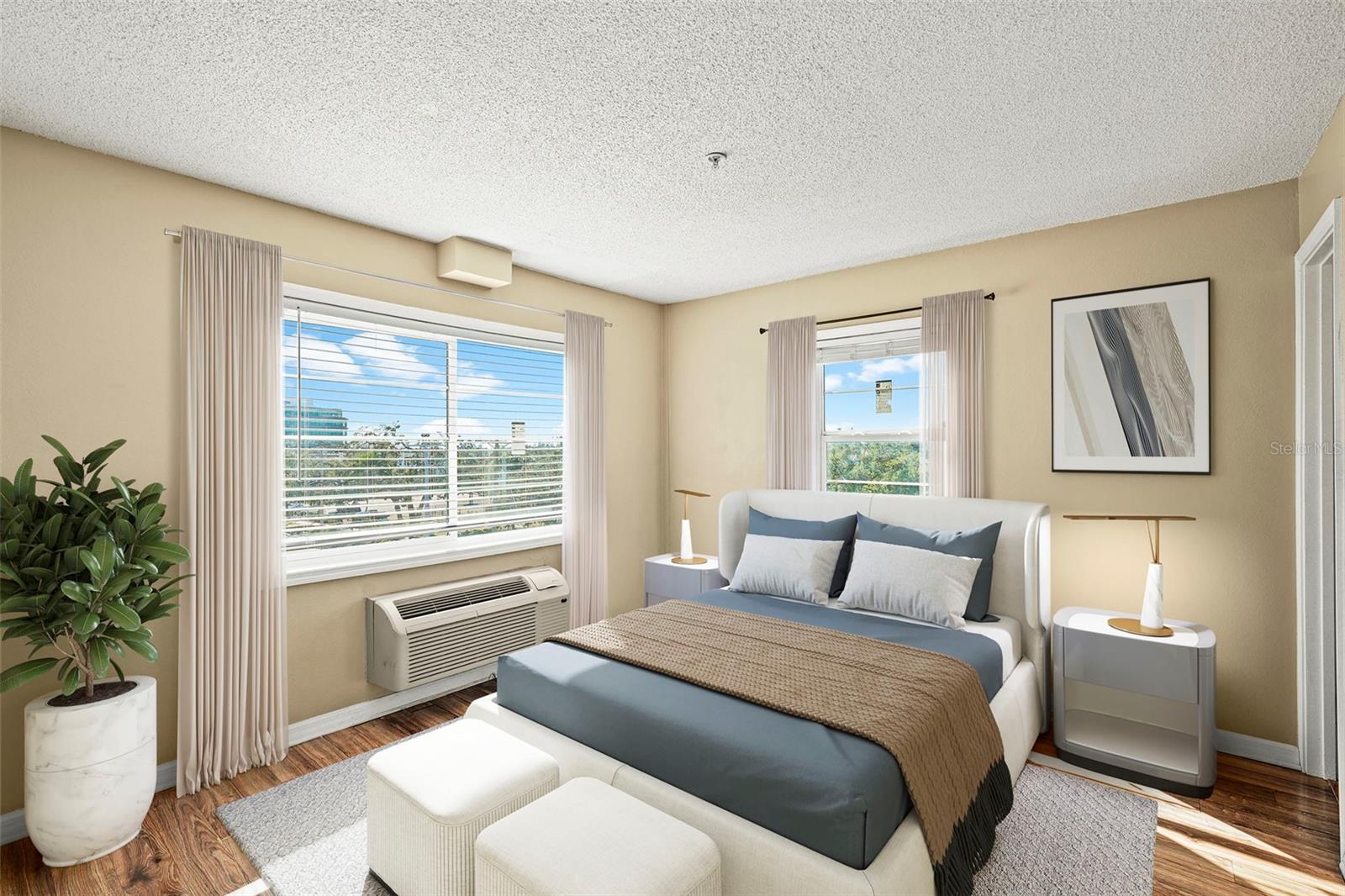 Spare , master en-suite #2 , closet en-suite bath with end unit window views south and east facing water