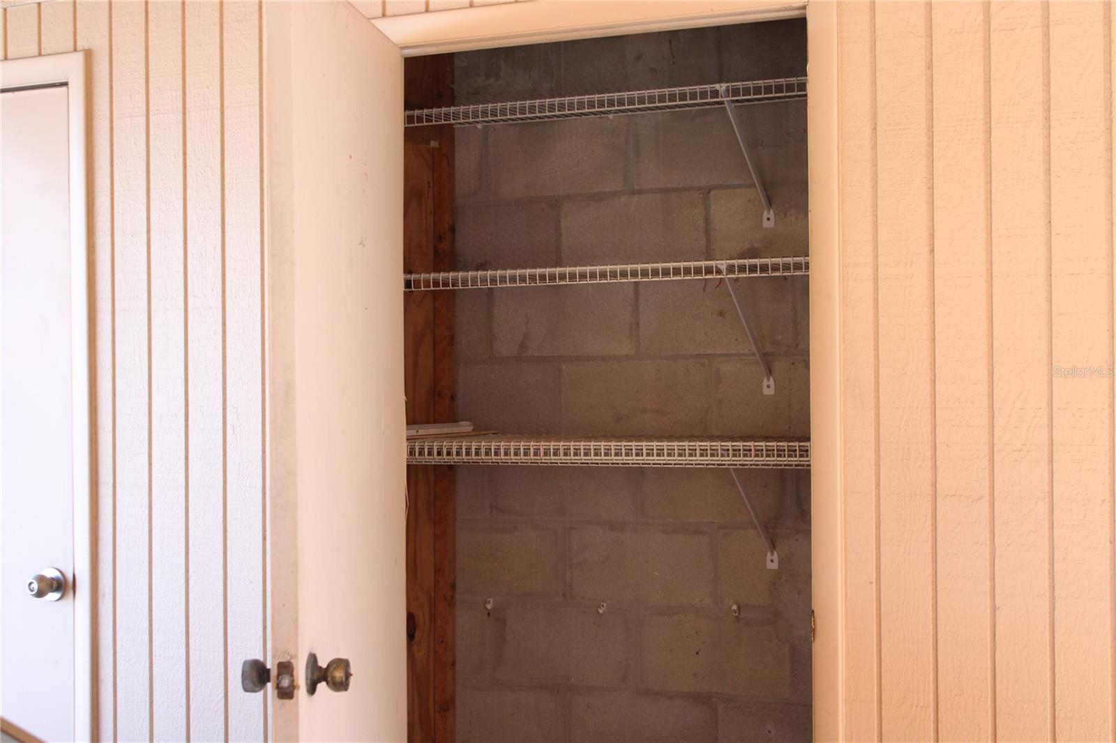 Storage closet by your carport