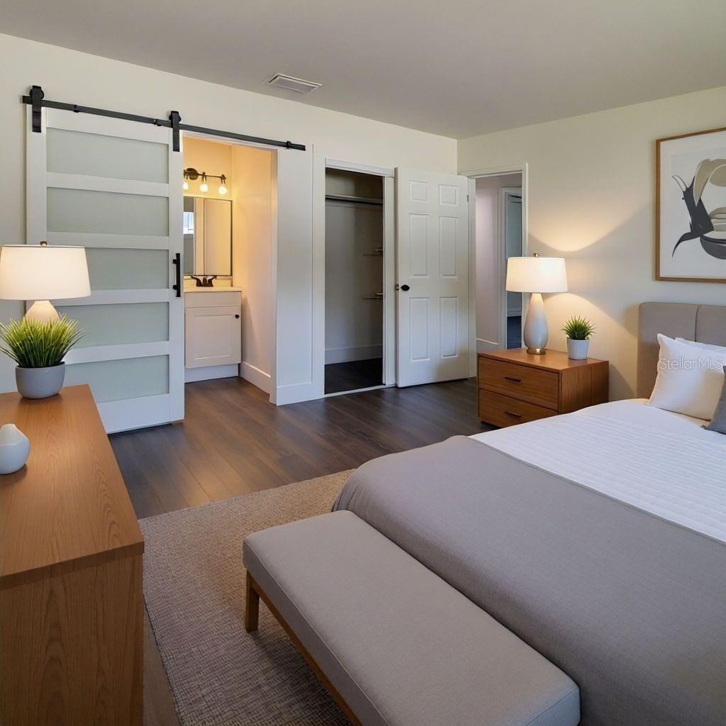 STAGED MASTER BEDROOM