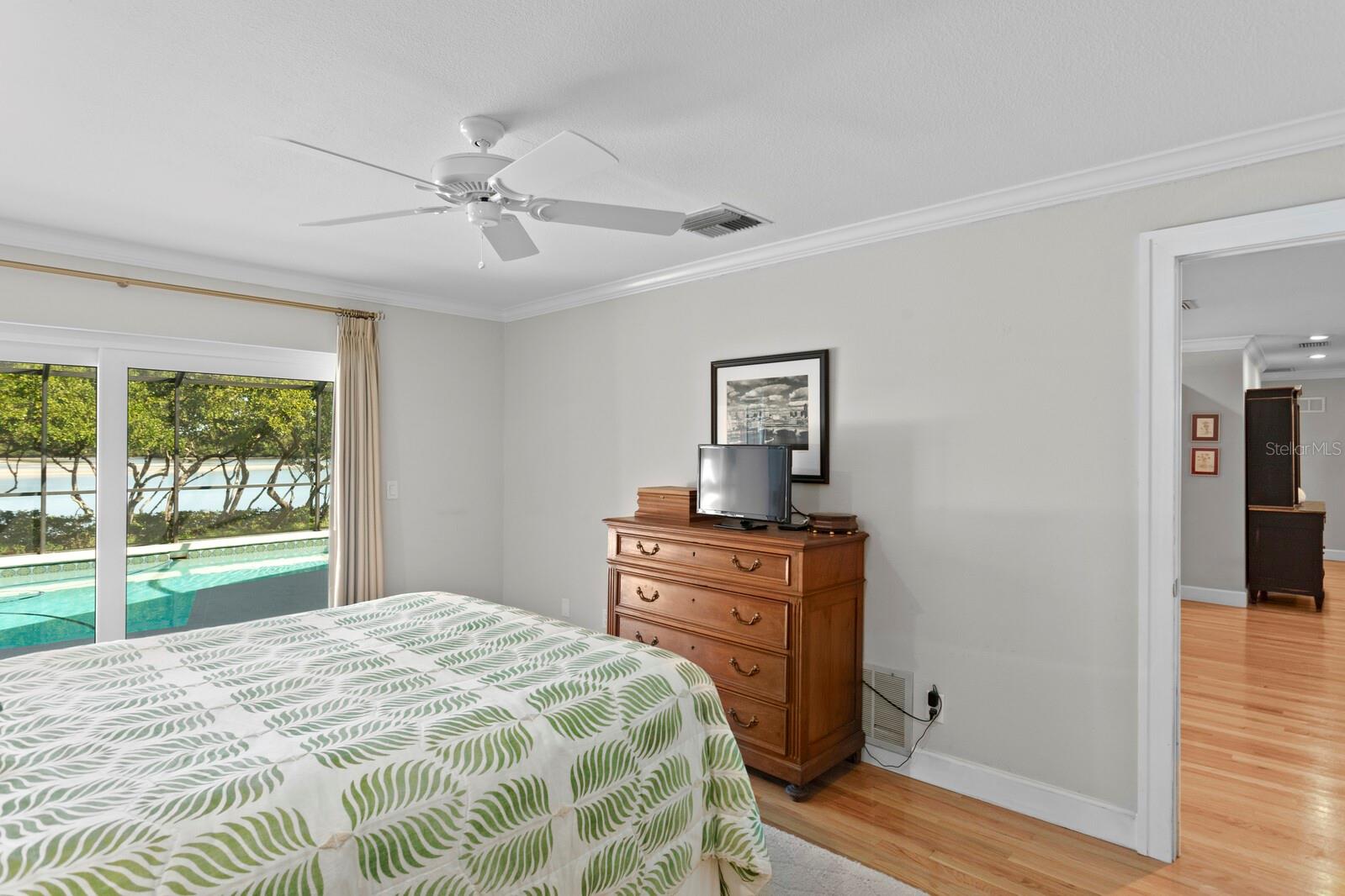 Primary with pool and water view