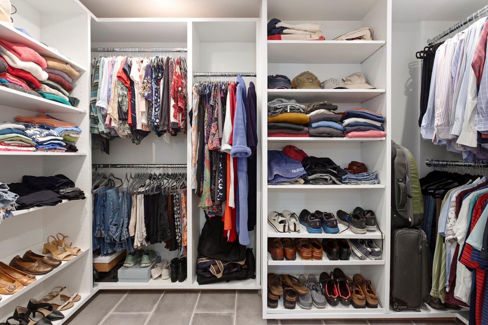 Primary walk-in closet