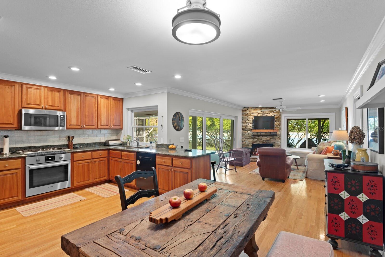 Breakfast nook in kitchen