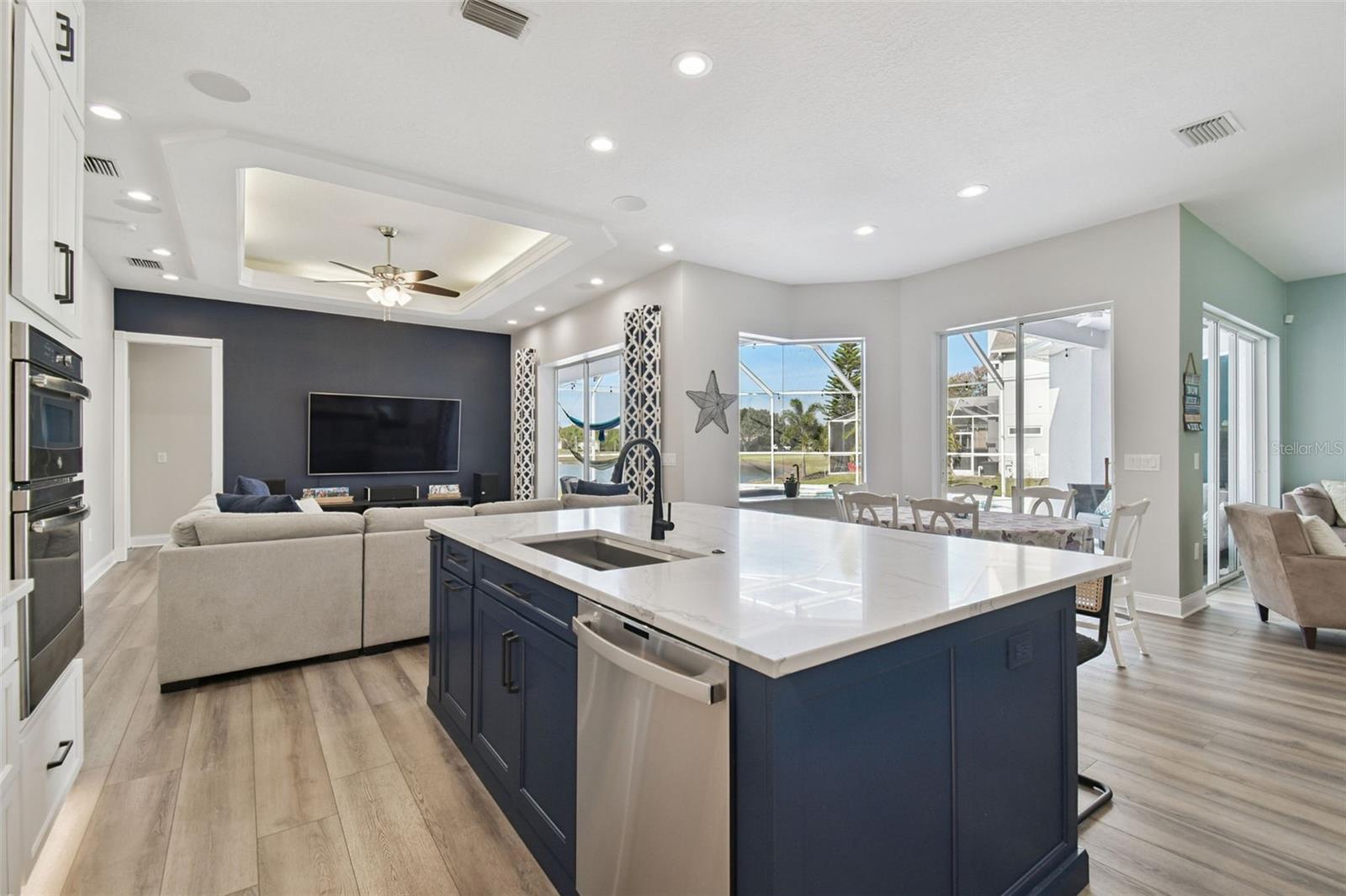 Gorgeous open floor plan with luxury vinyl flooring throughout